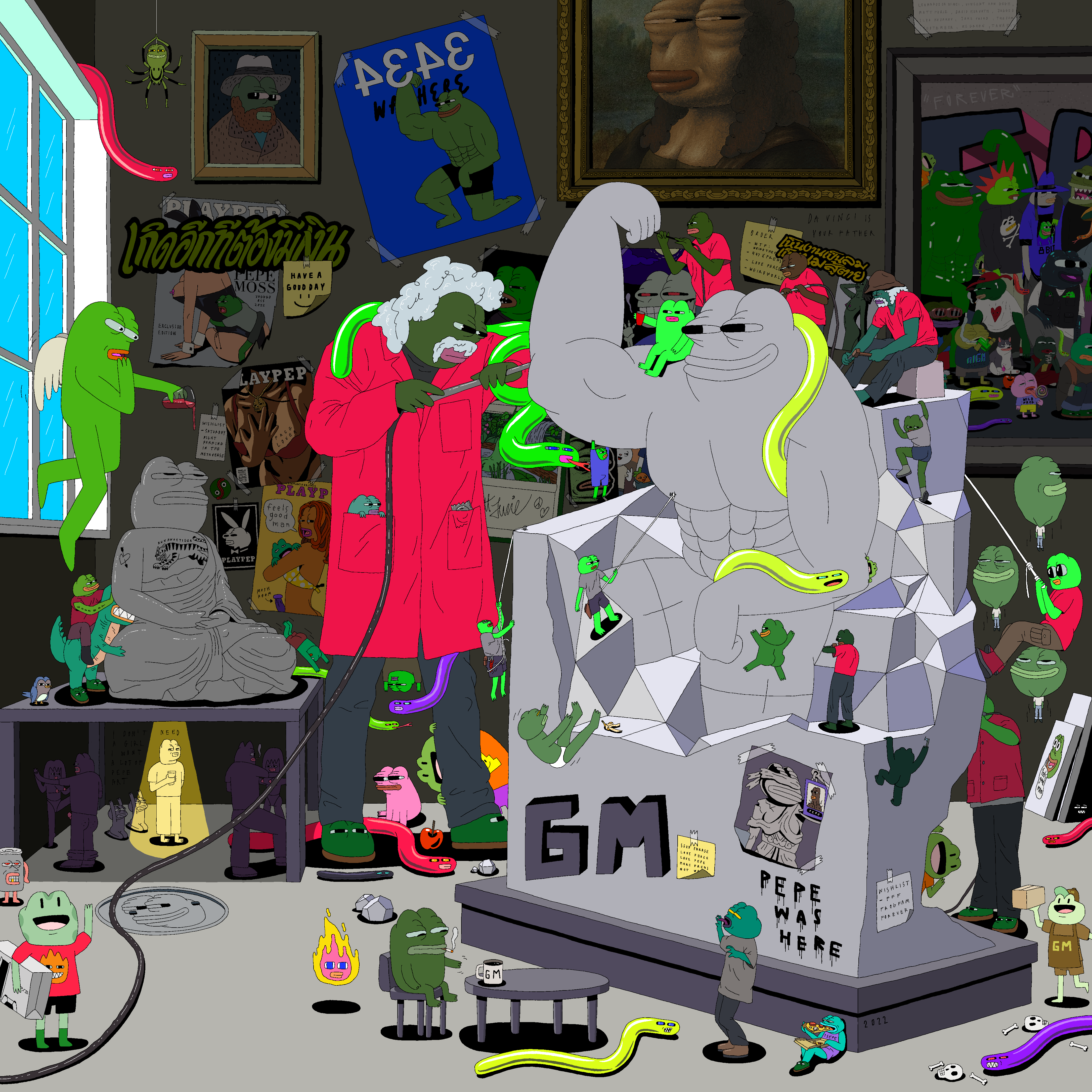 Saturday Morning in The 4343 Sculpture Studio
