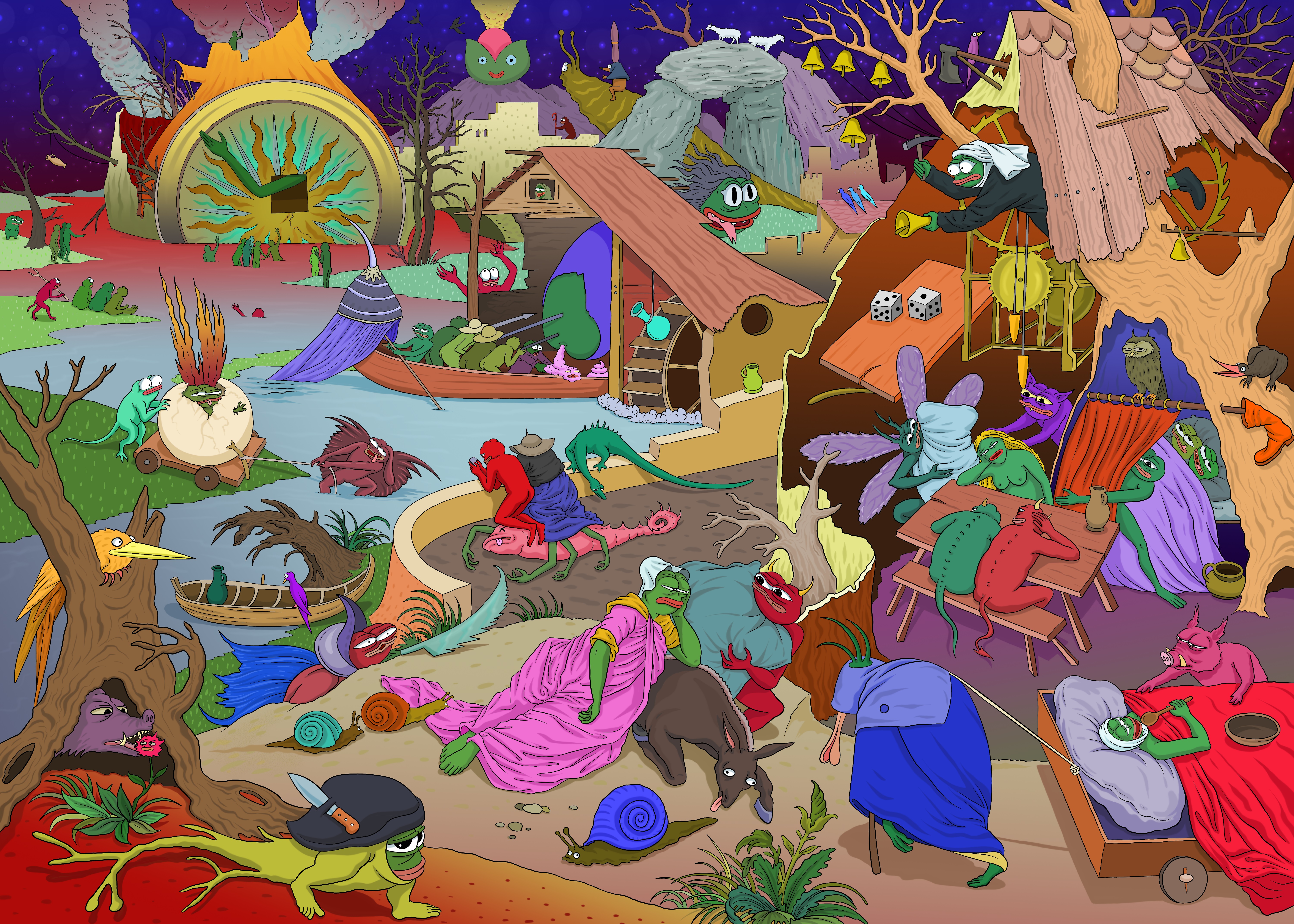 The World of Lazy Pepes  #33/666