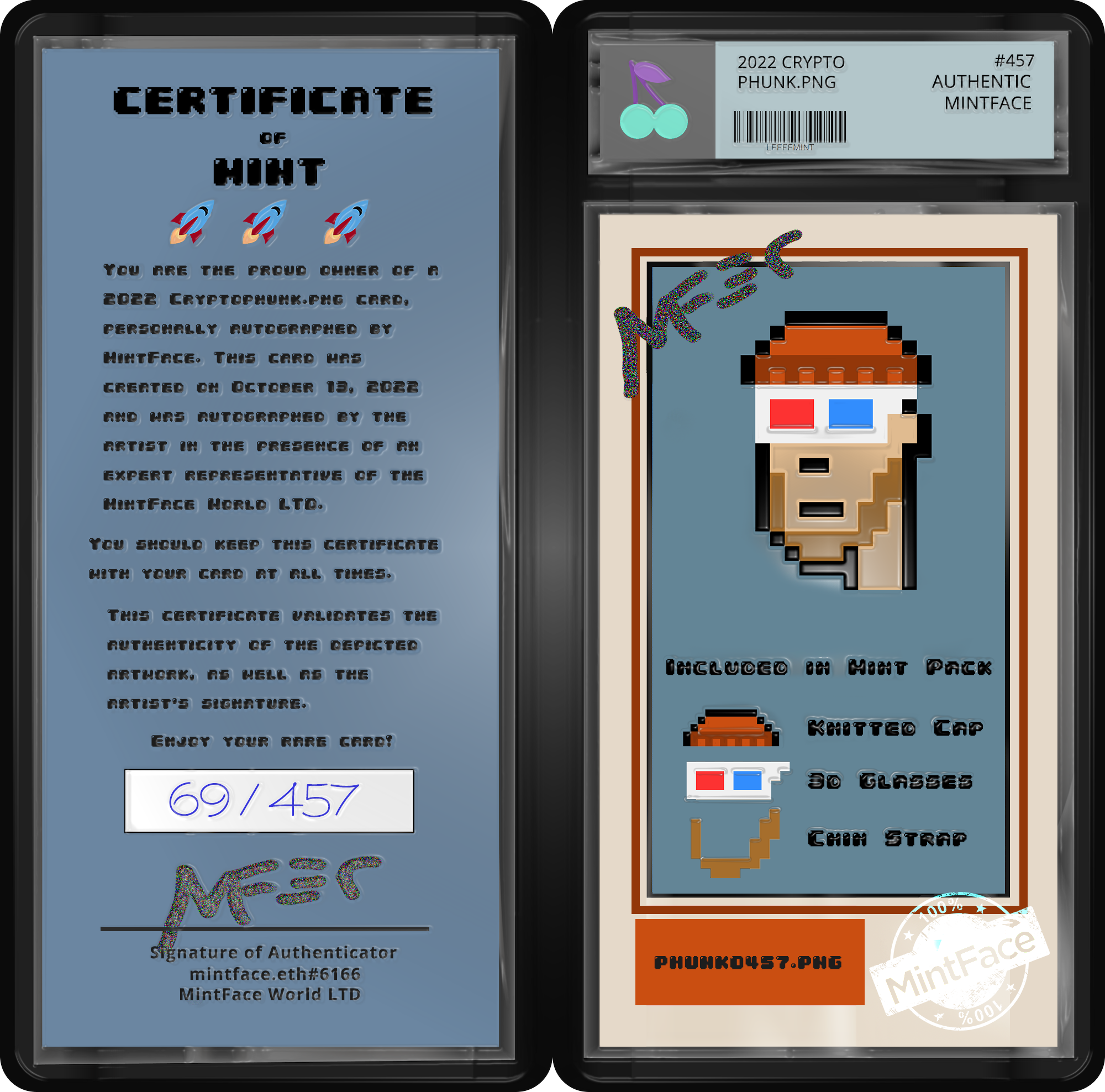 Certificate of Mint #86/457