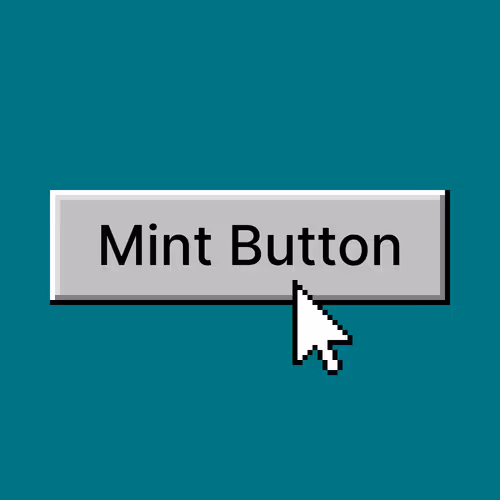 Mint Button #1550