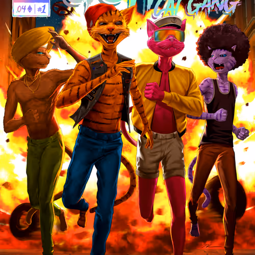 Gutter Comic #1 Streets of Fire Holographic Edition