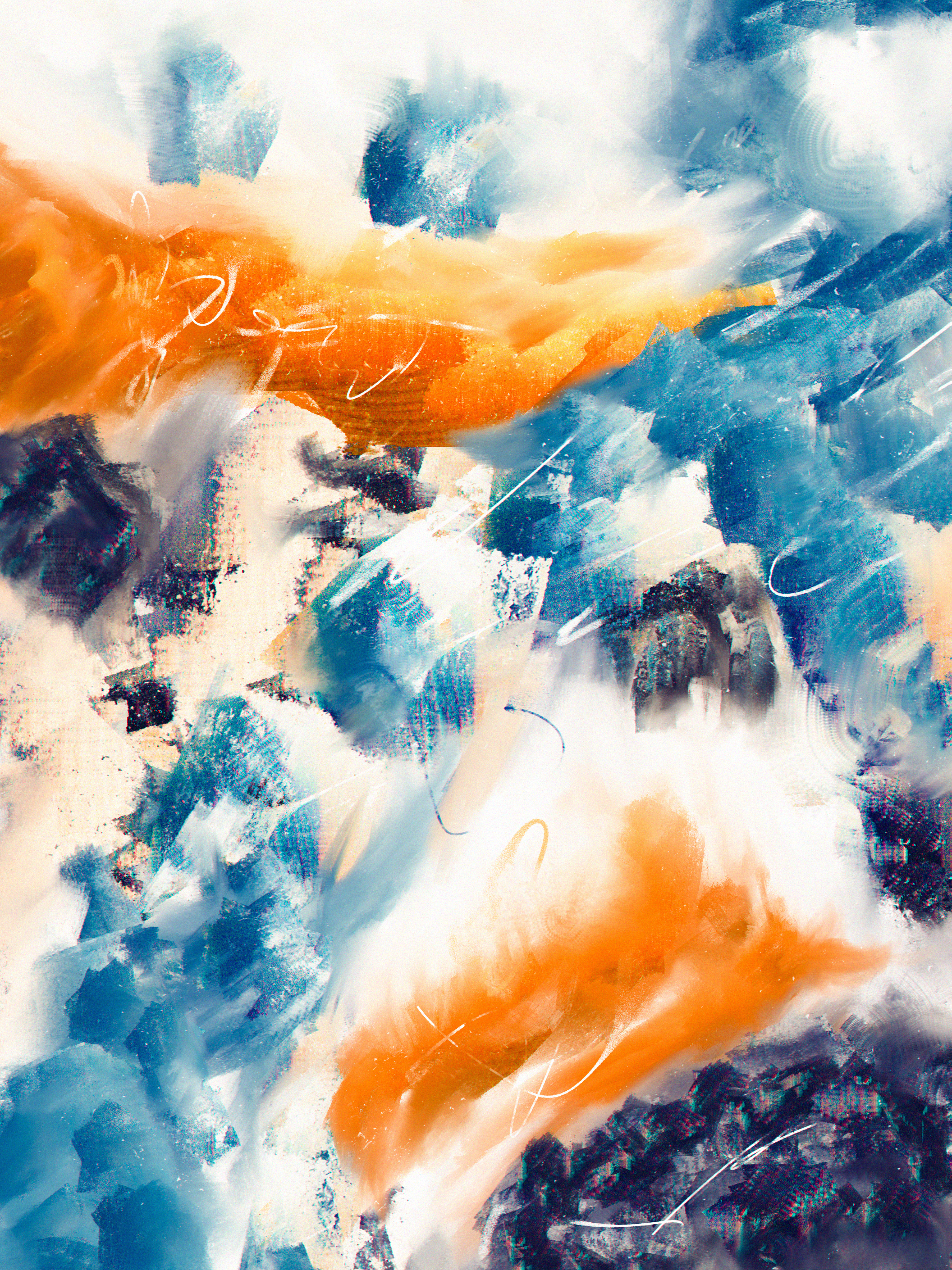 The waves come and go