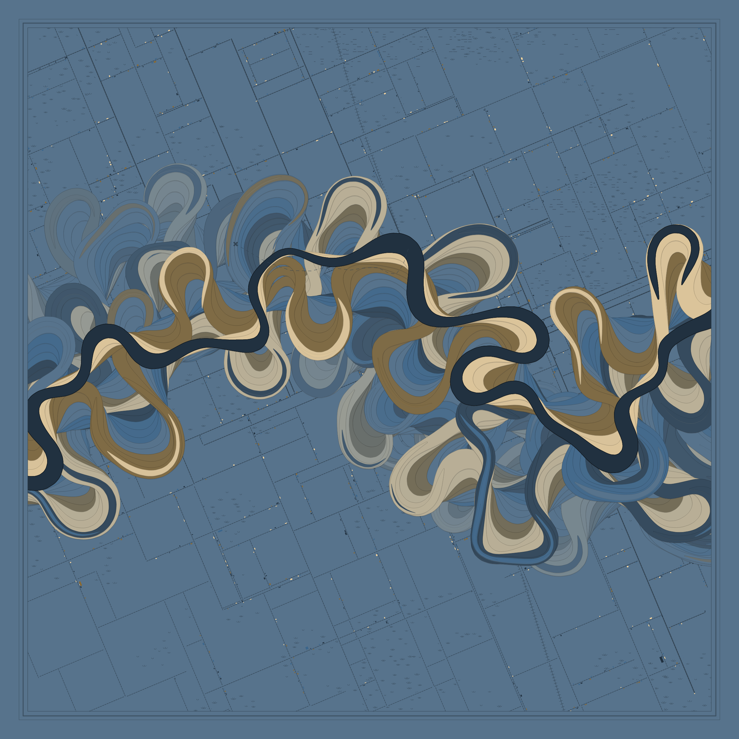 Ancient Courses of Fictional Rivers #537