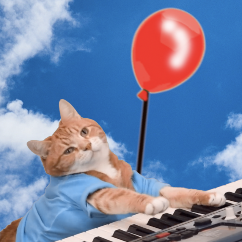 Keyboard Cat Balloon