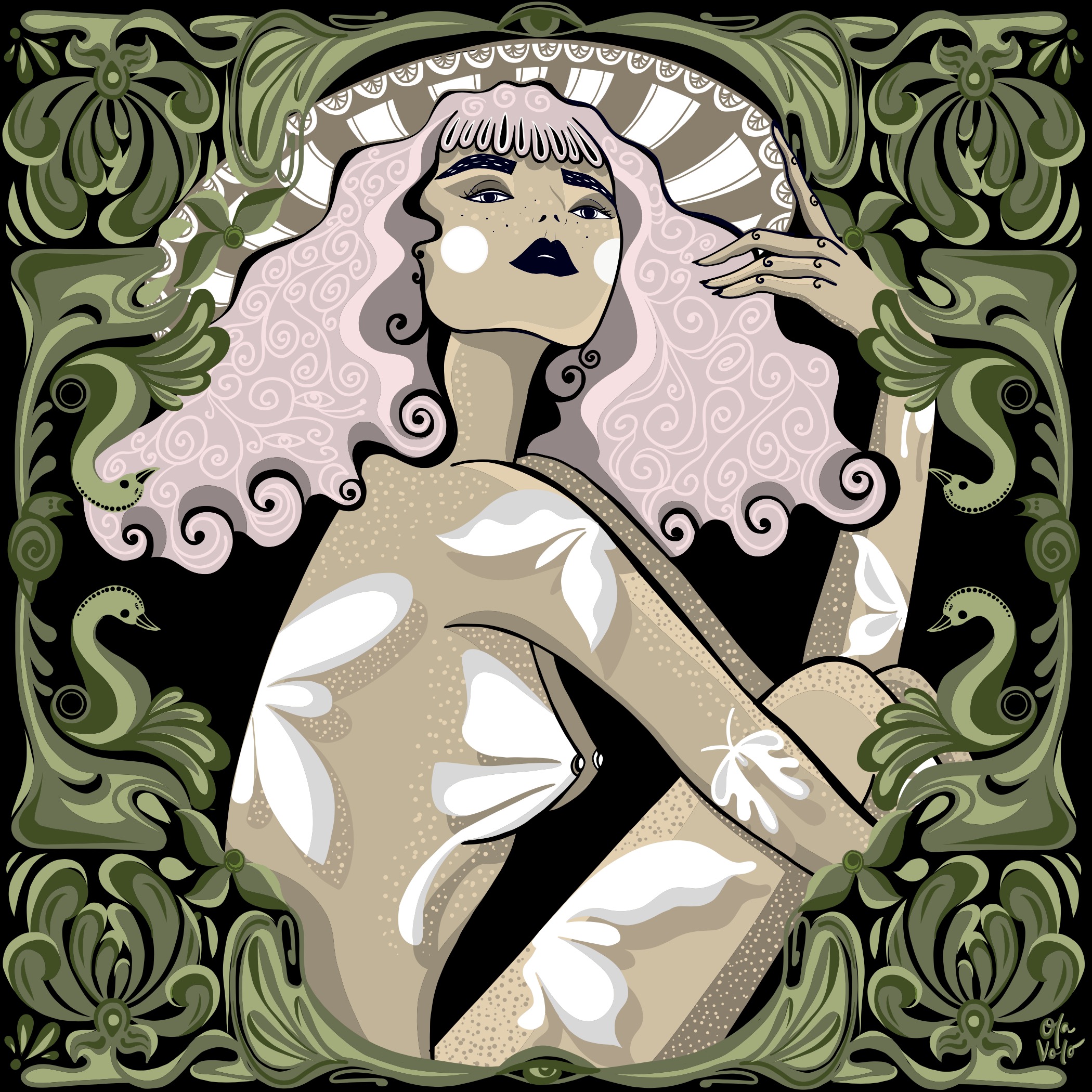 Queen with Swans #6/96