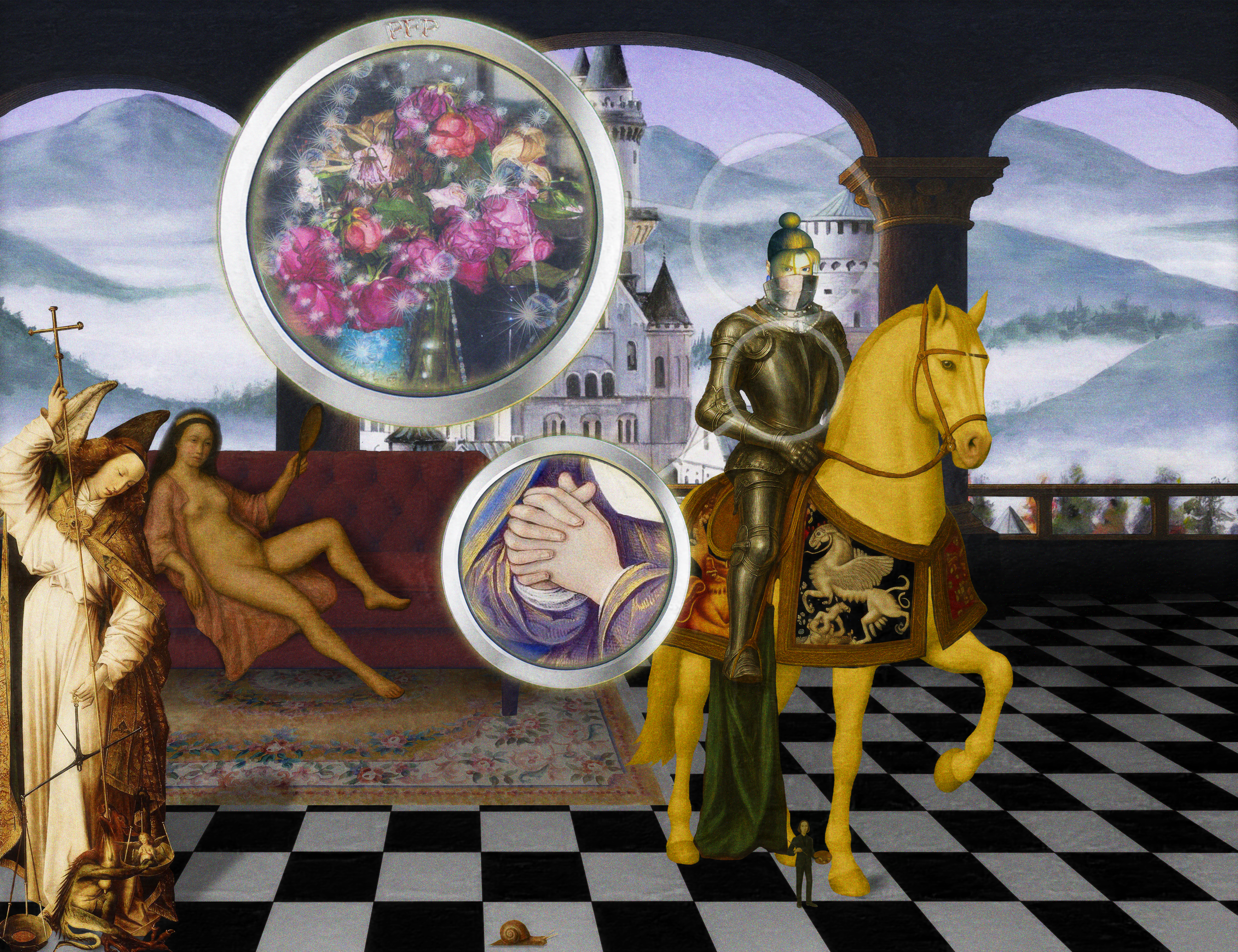 The Pilgrim’s Living Room Crucifixion; Mona Lisa Hyper-Gamble #124