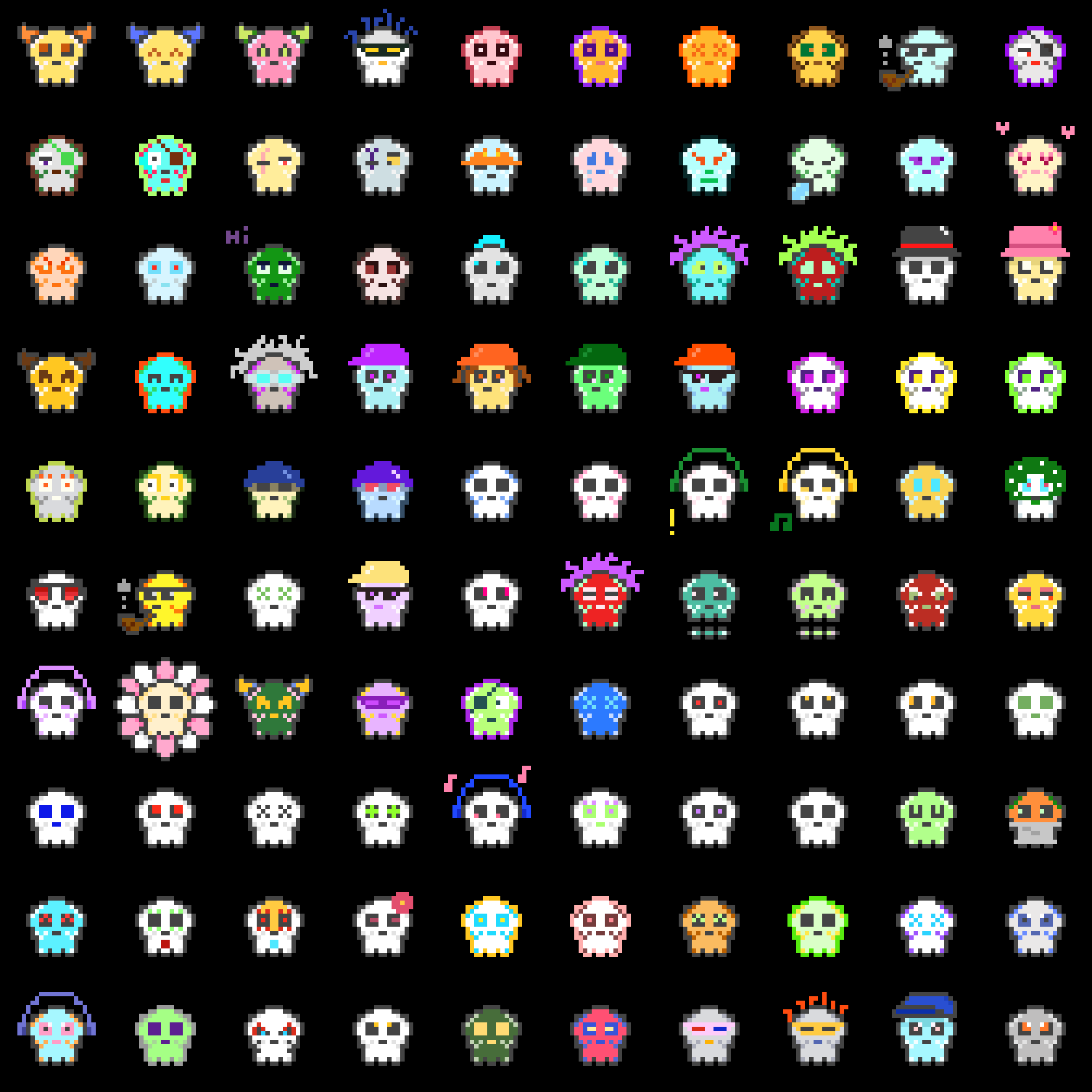 First 100 skulls animation #33/66