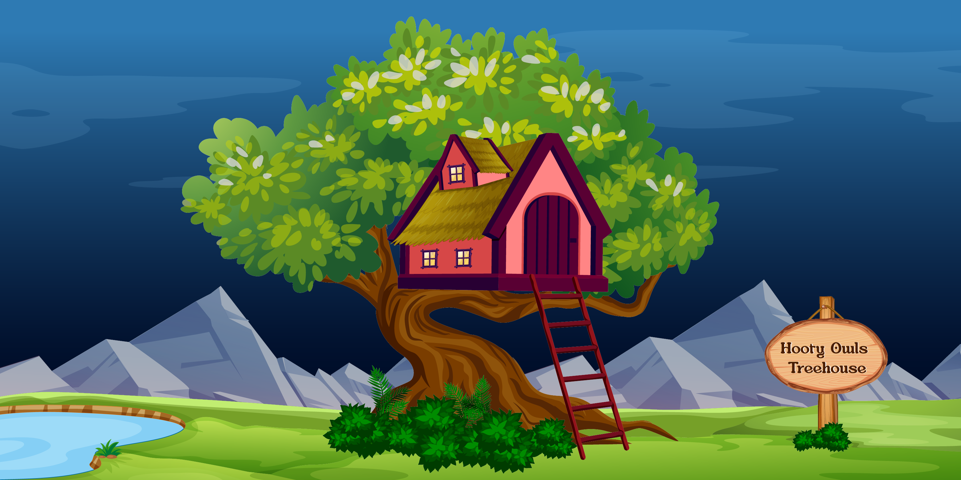 Hooty Owls Treehouse #2336