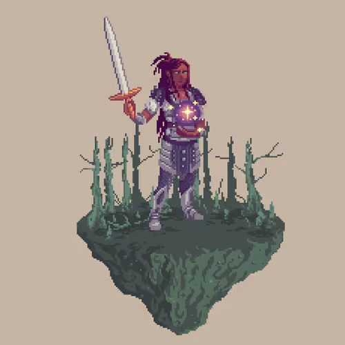 Valiant Human Mystic Warlock from The Swamp