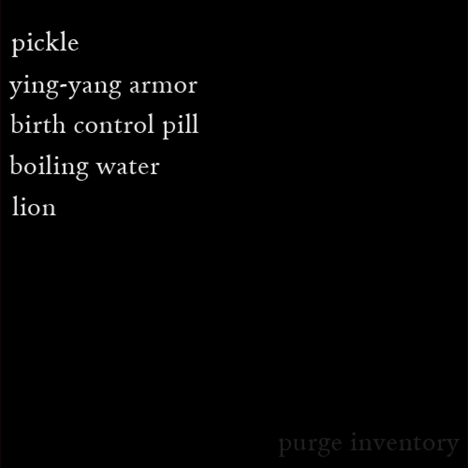 Purge Inventory #4463