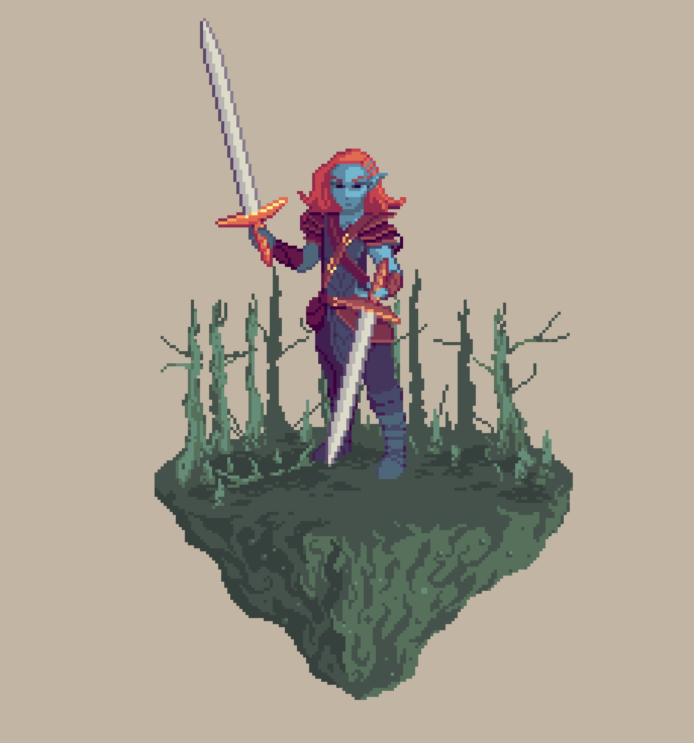 Dusk Half-Elf Whirlwind Fighter from The Swamp