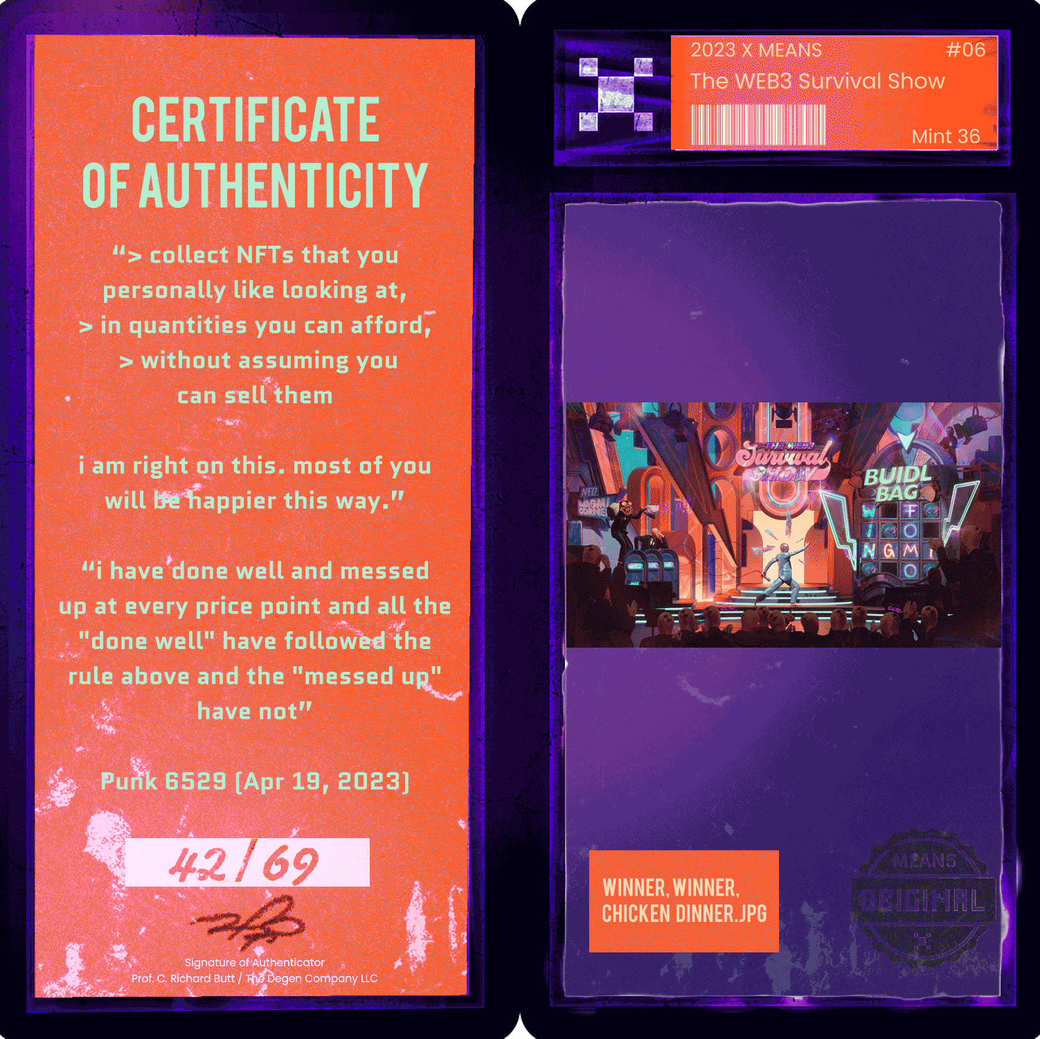 Winner, winner, chicken dinner.