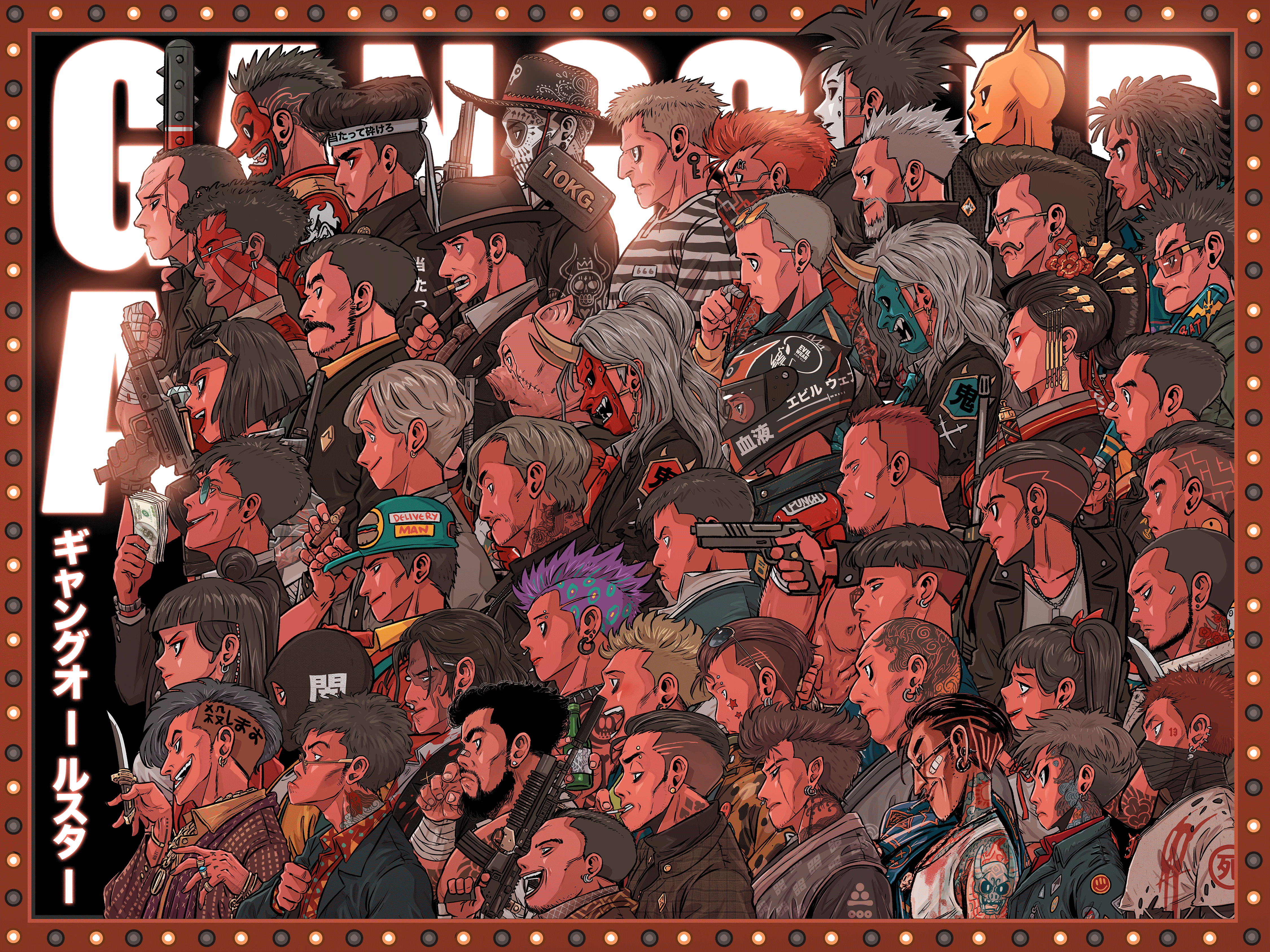 GANGSTER ALL ★ STAR ALL OF BOSS 50 CHARACTERS