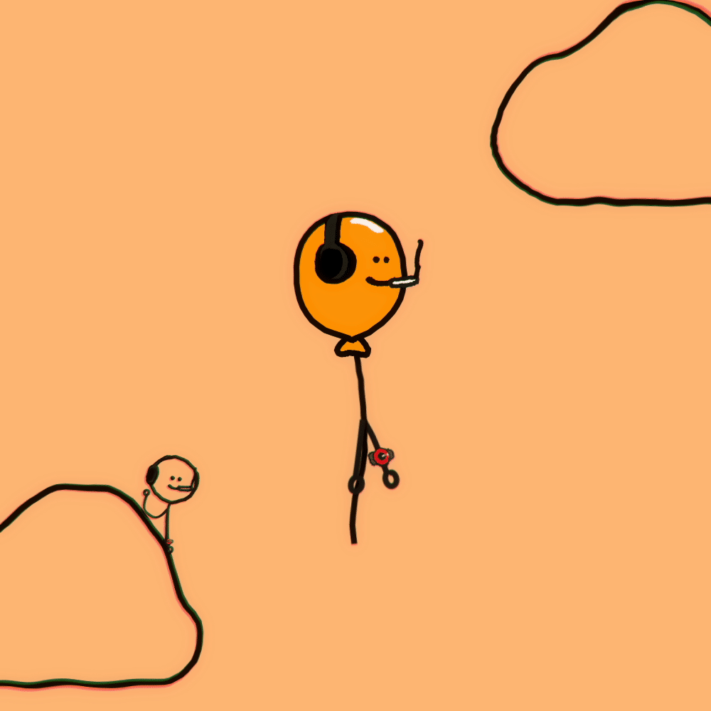 LOOPABLE BALLOON ORANGE