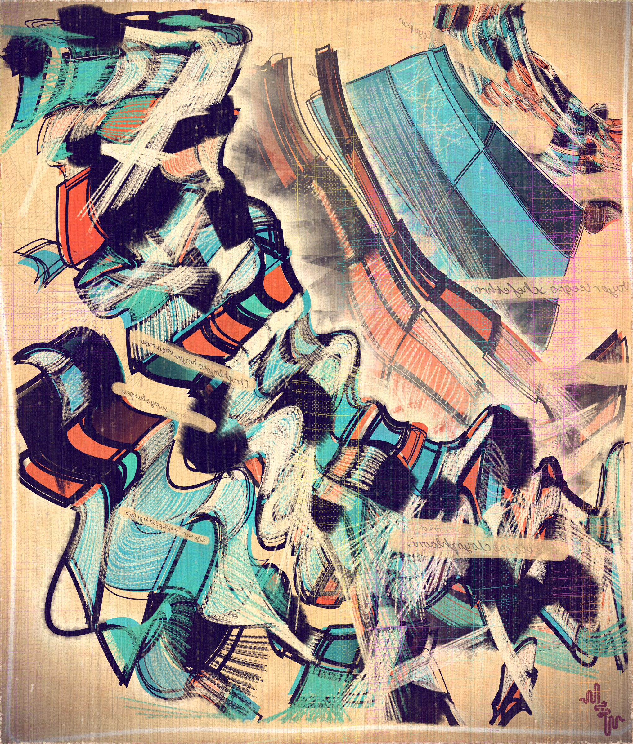 Amplitudes of Canvas #185