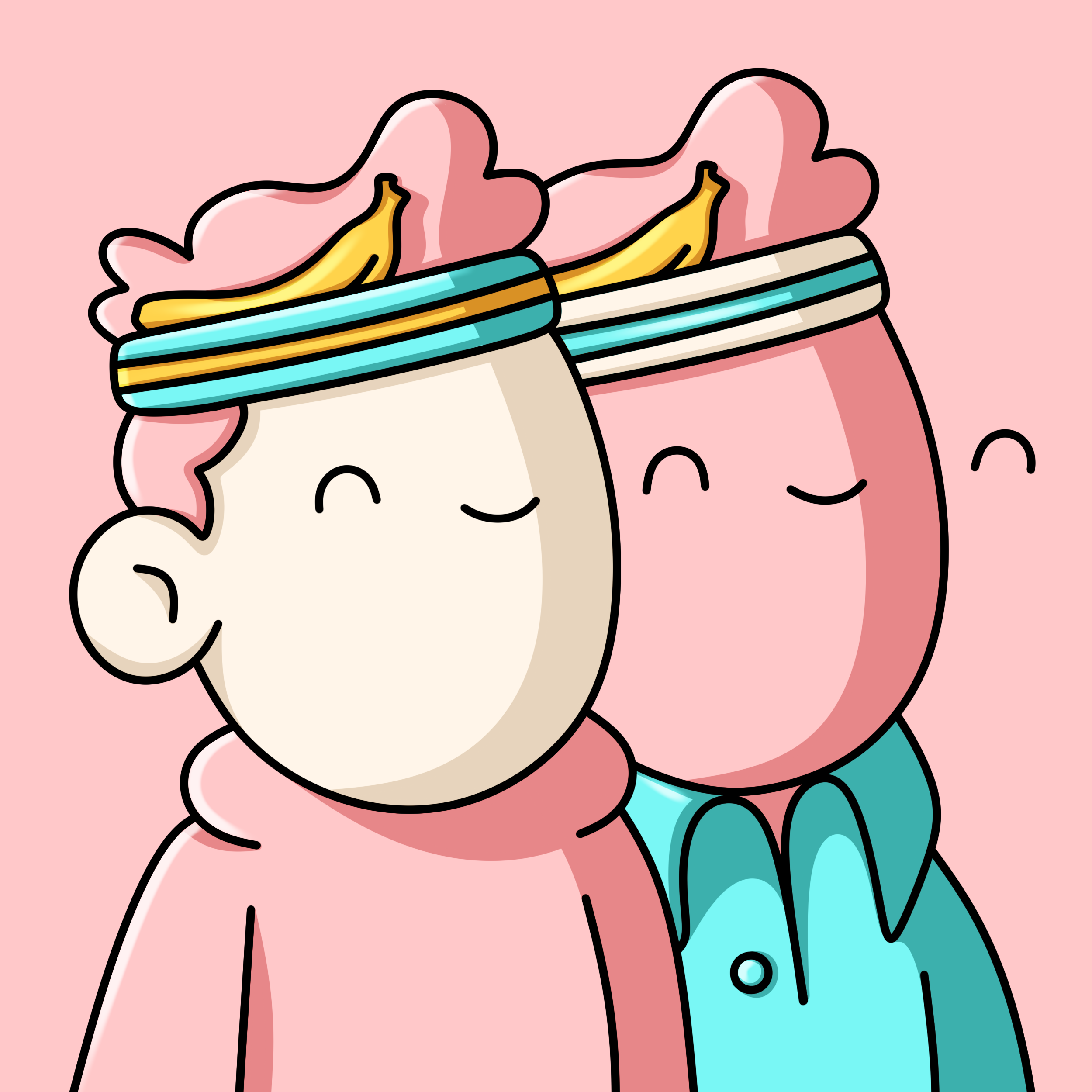 Banana Doodle #1207 // #1208