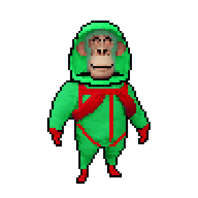 Pixel Radioactive Ape #252