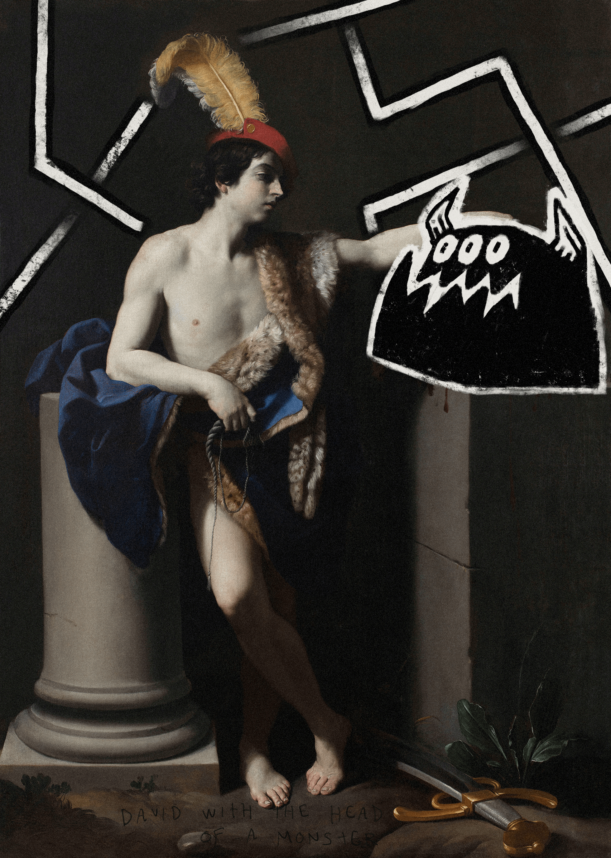 David with the head of a Monster