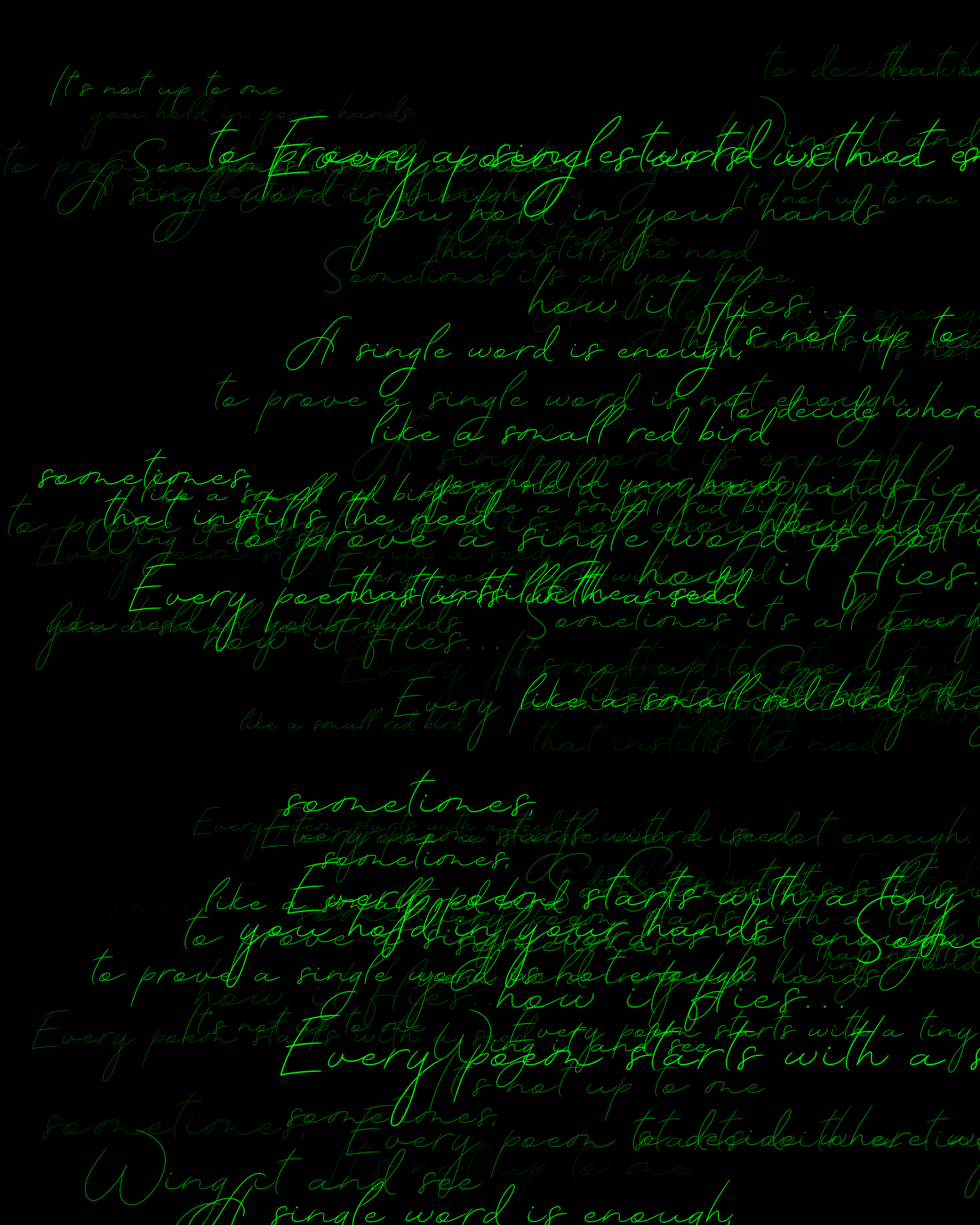 that instills the need