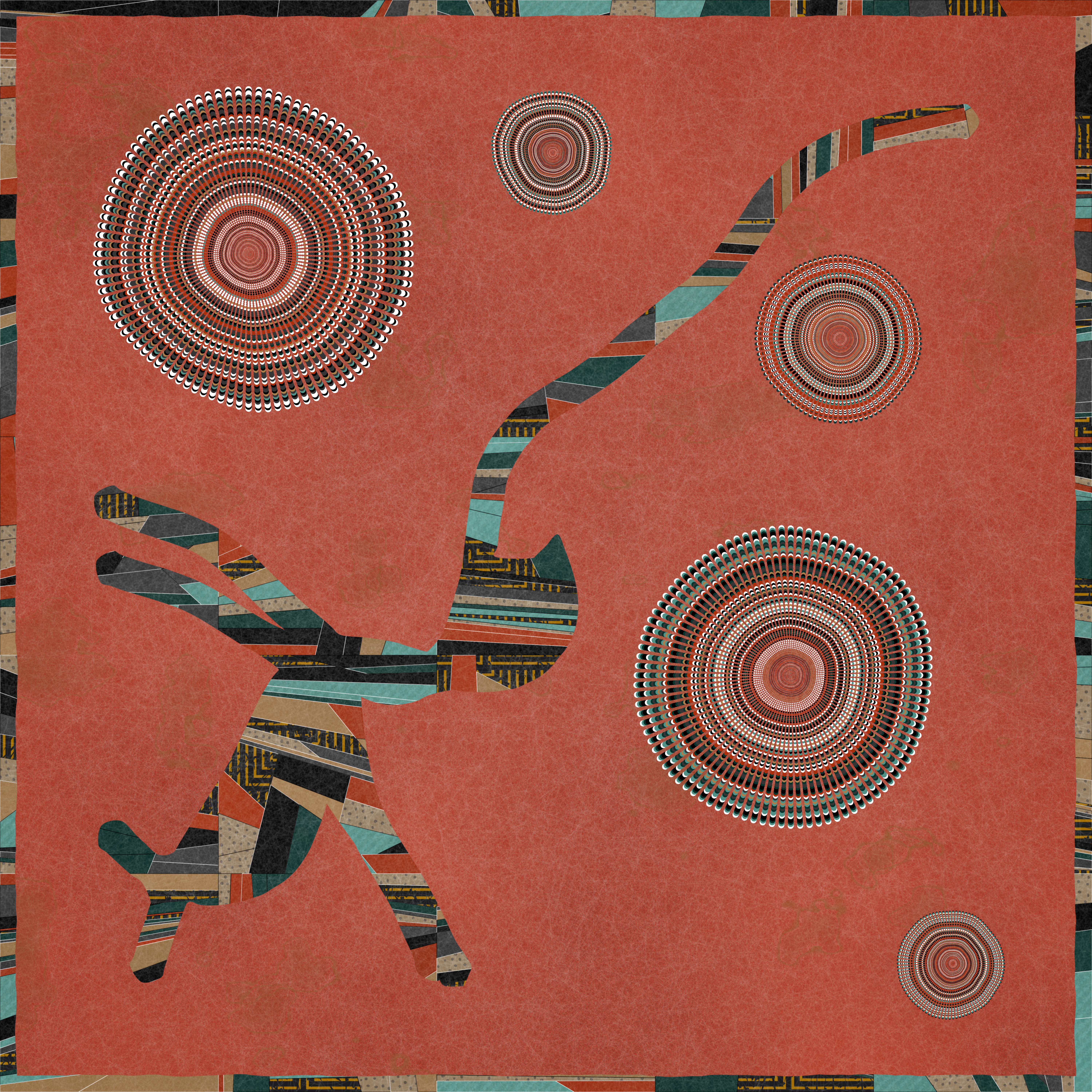 Generative Patchwork and Bullseye by Emily Xie #39/100