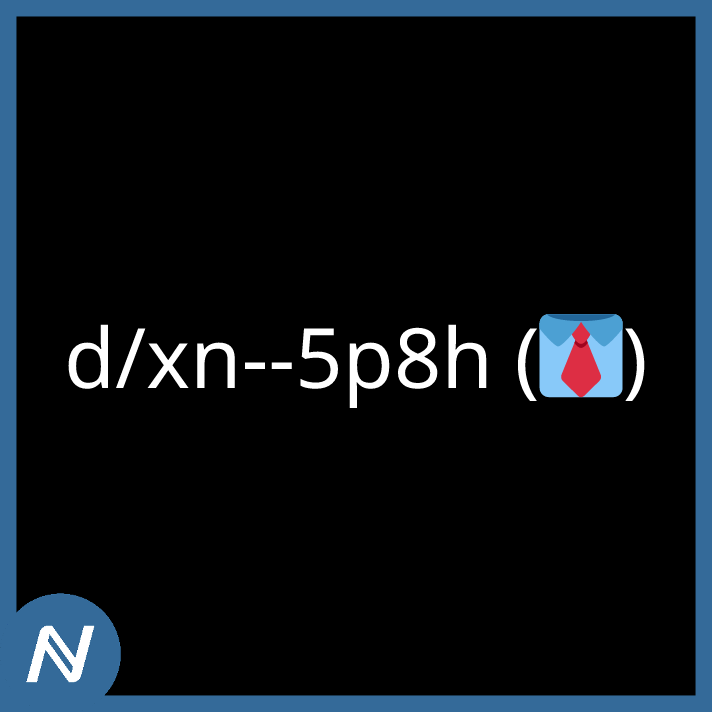 d/xn--5p8h (👔)