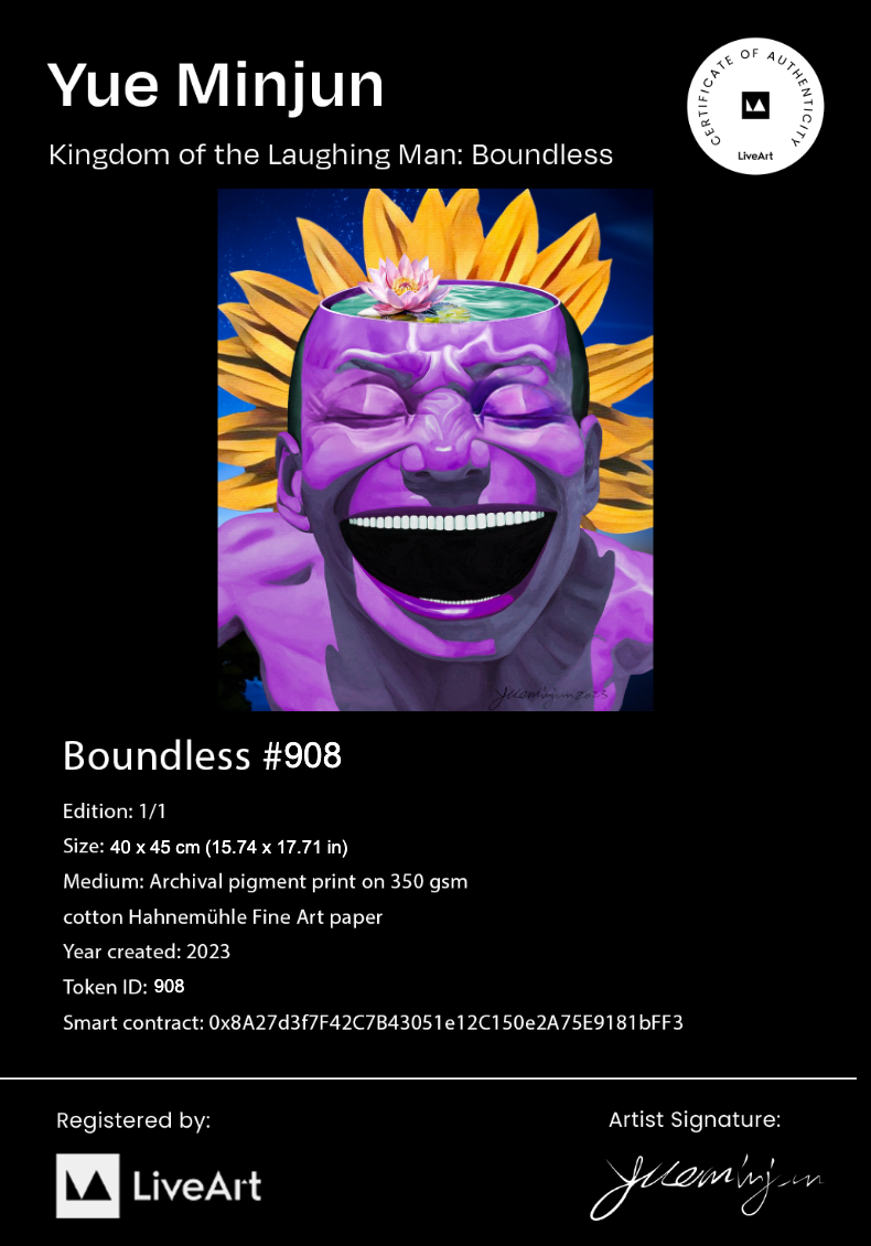 Certificate of Authenticity for Boundless NFT 908