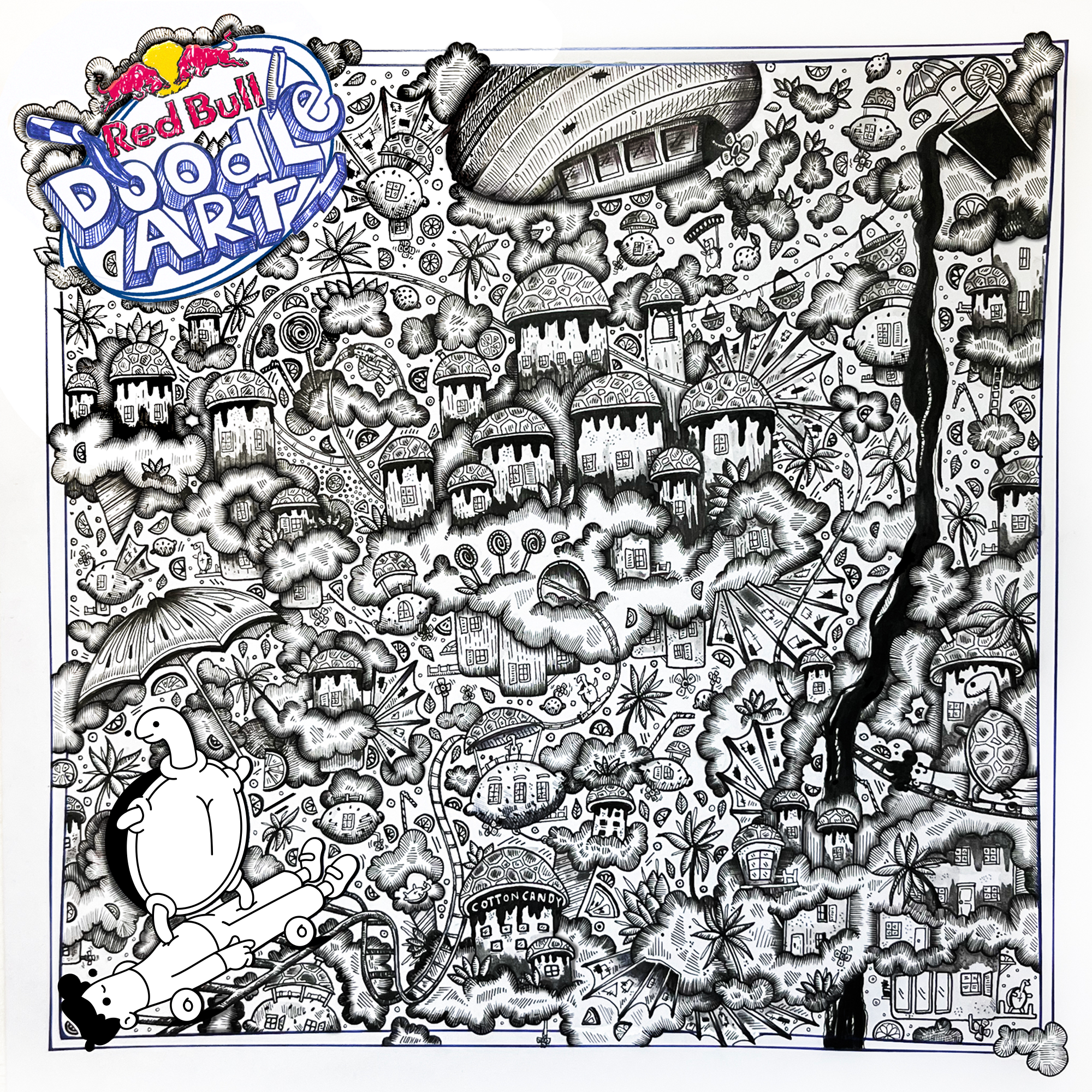 Red Bull Doodle Art Collection mentored by Burnt Toast #7231/12935