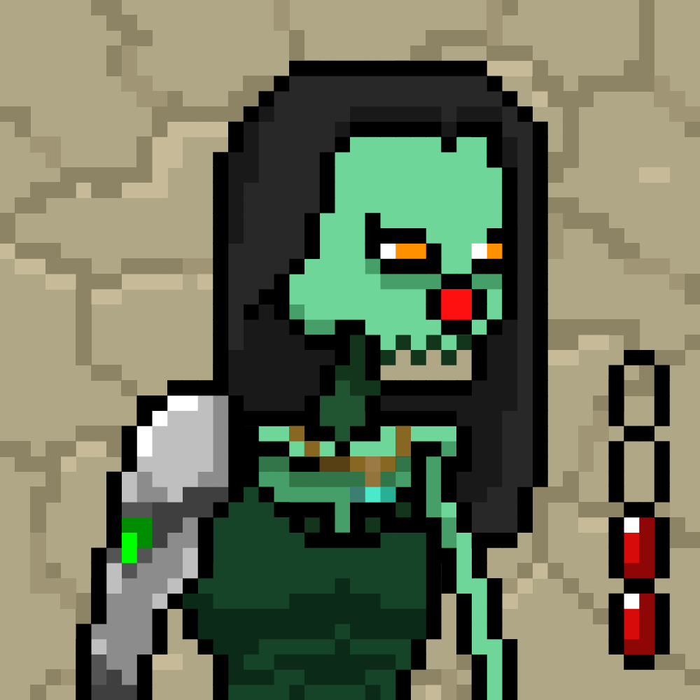 Ordinal Ladies Skull #4083