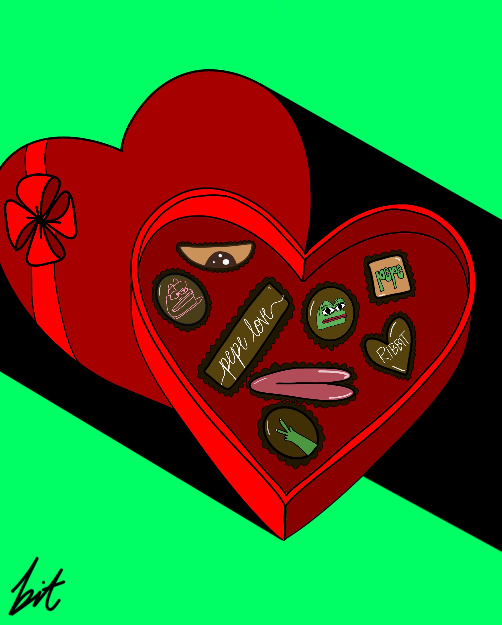 "LIFE IS LIKE A BOX OF PEPES"