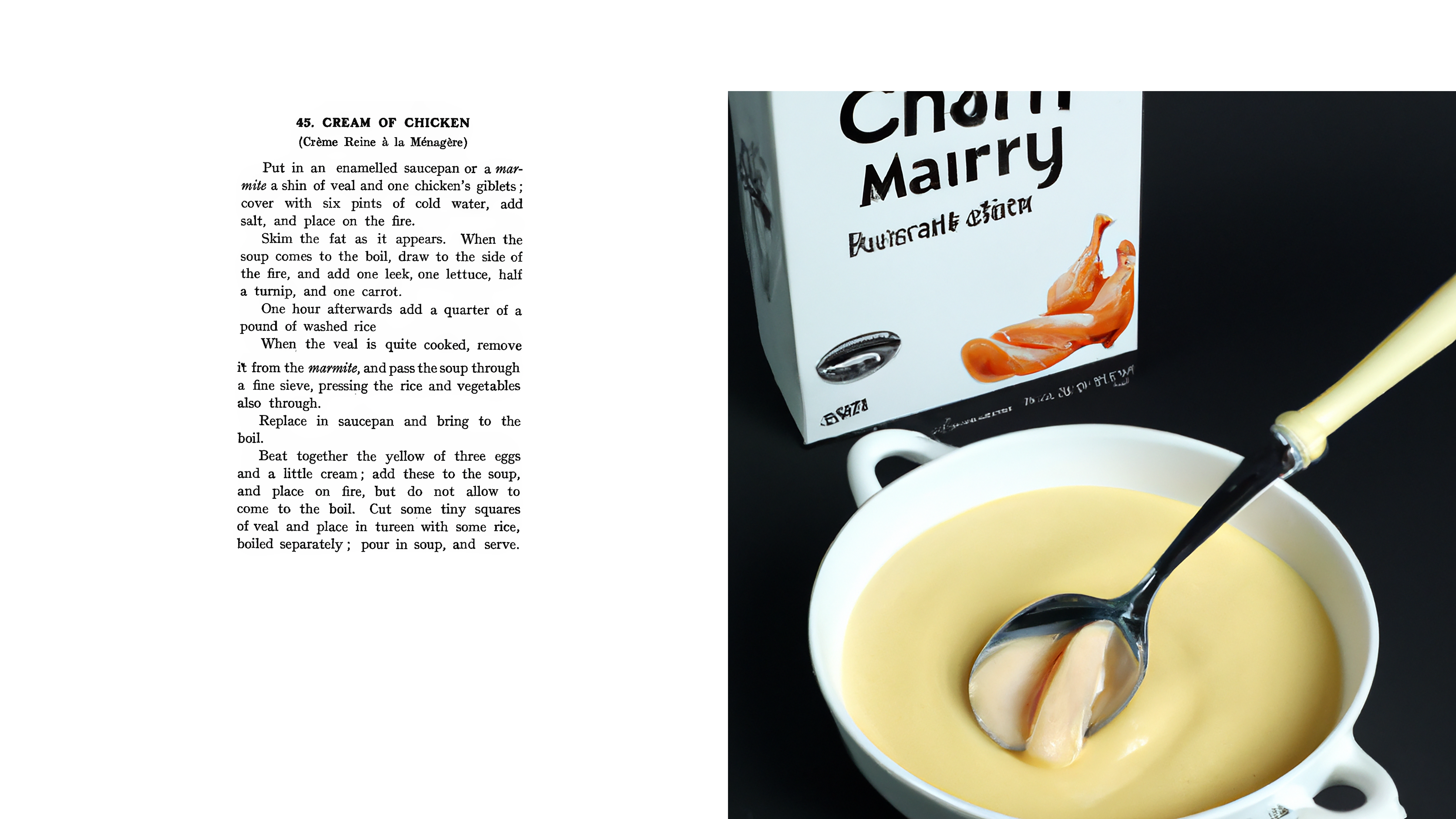 45. CREAM OF CHICKEN