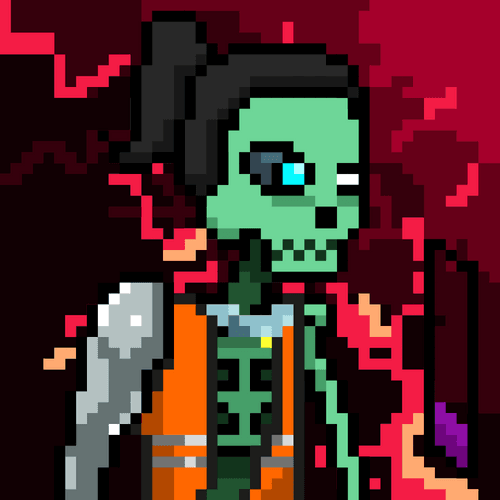 Ordinal Ladies Skull #2731