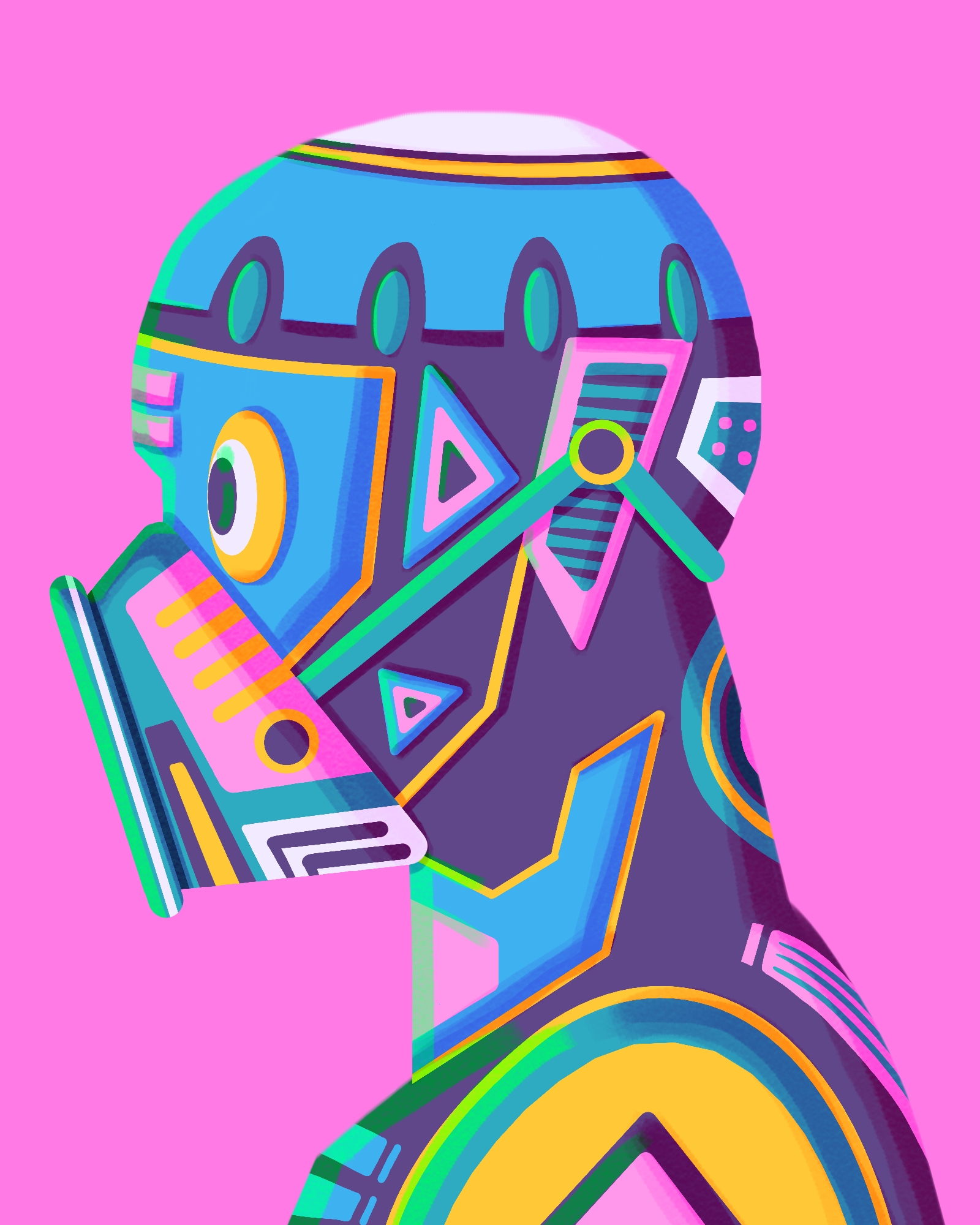 humanoid virus mask #28