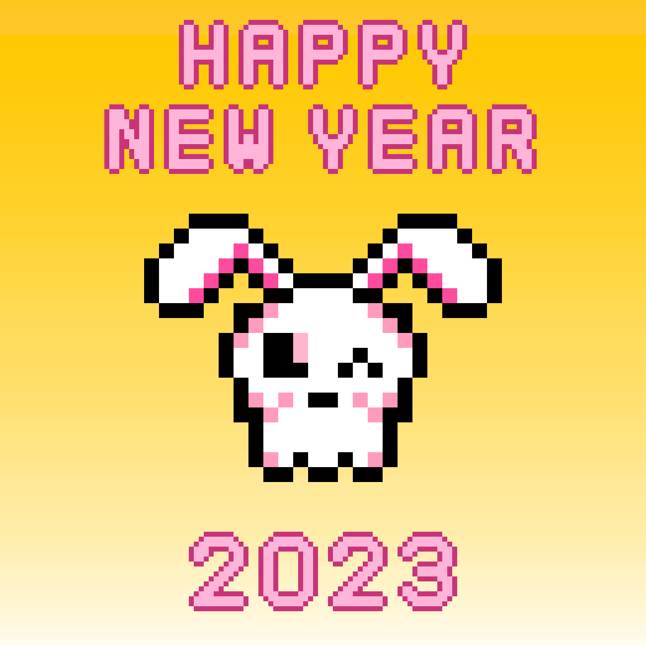 Kawaii SKULL 2023 年賀状NFT