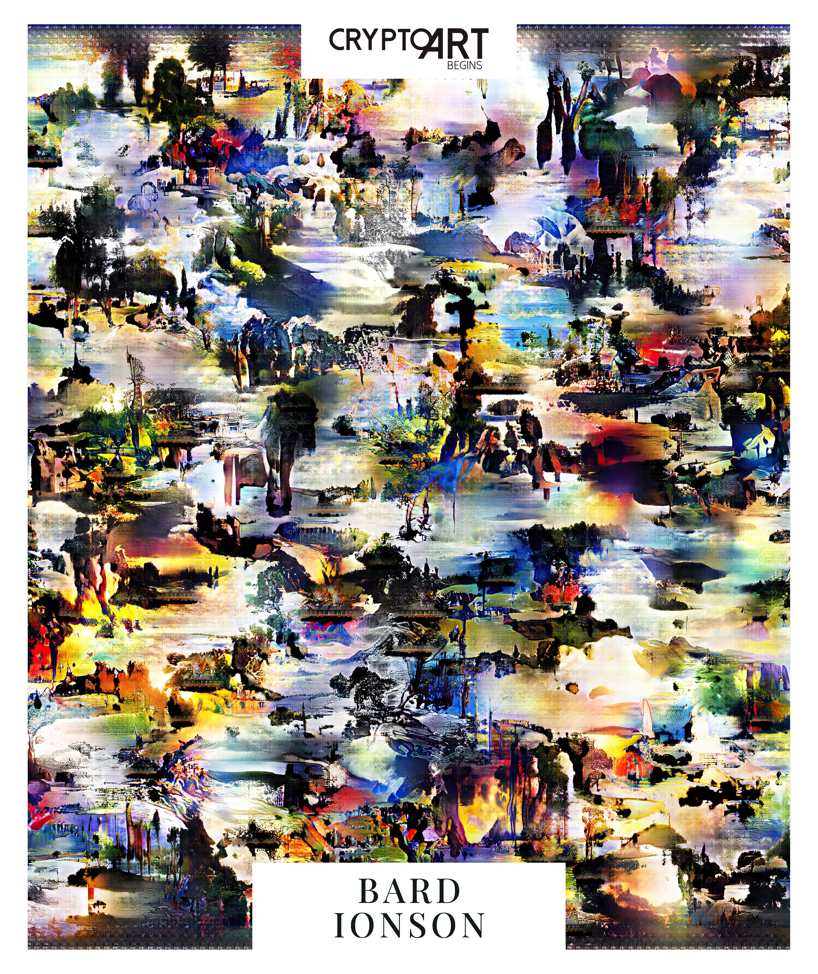 BARD IONSON CRYPTO ART Begins (WHITE) #1/7