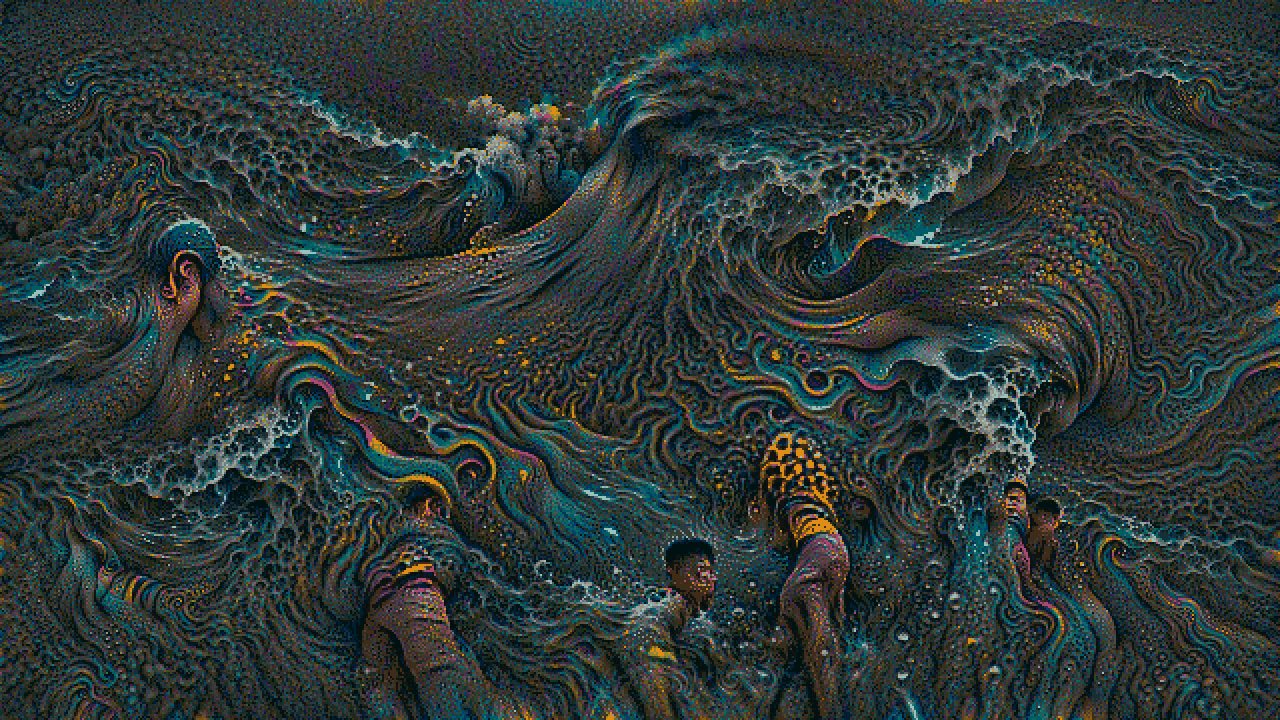 PSYCHEDELIC GIANT WAVES WATER ELEMENT