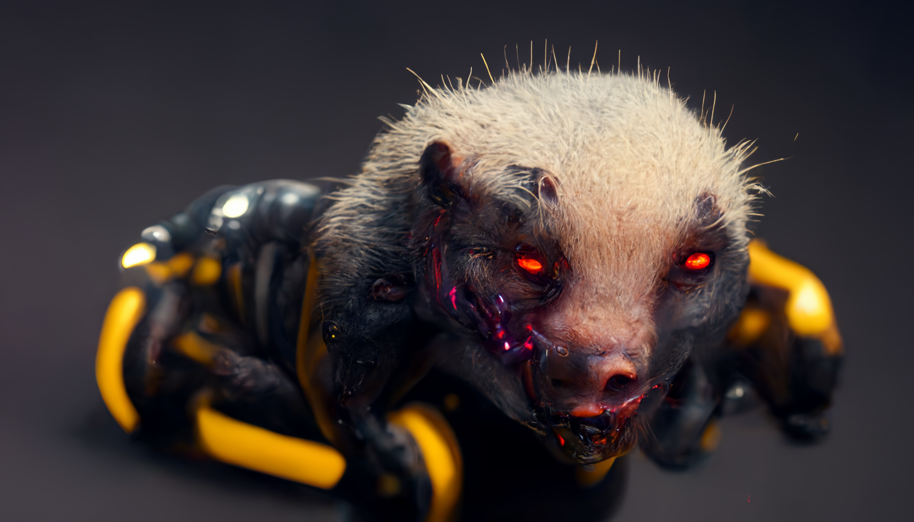 Super-realistic honey badger