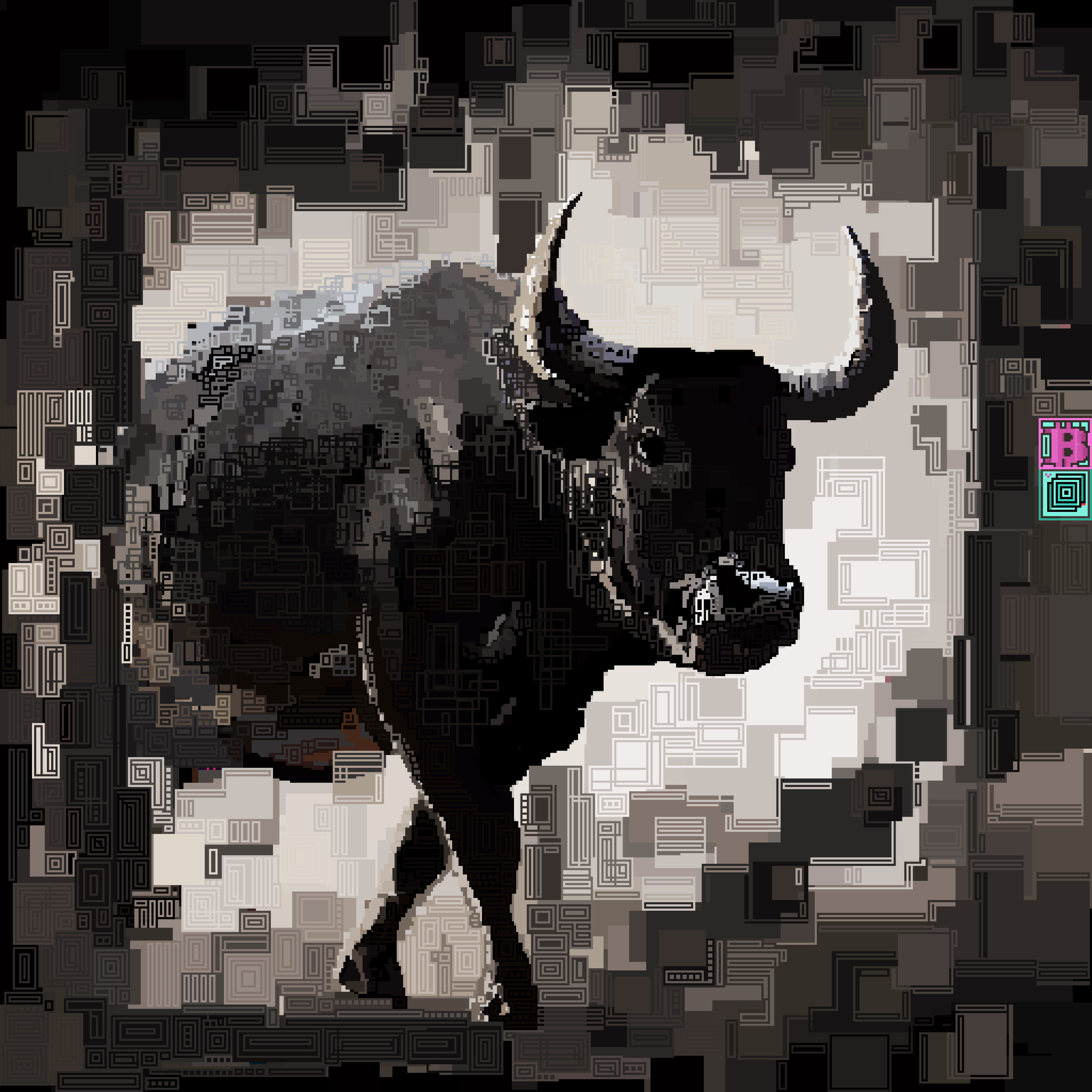 study of a bull #7/12