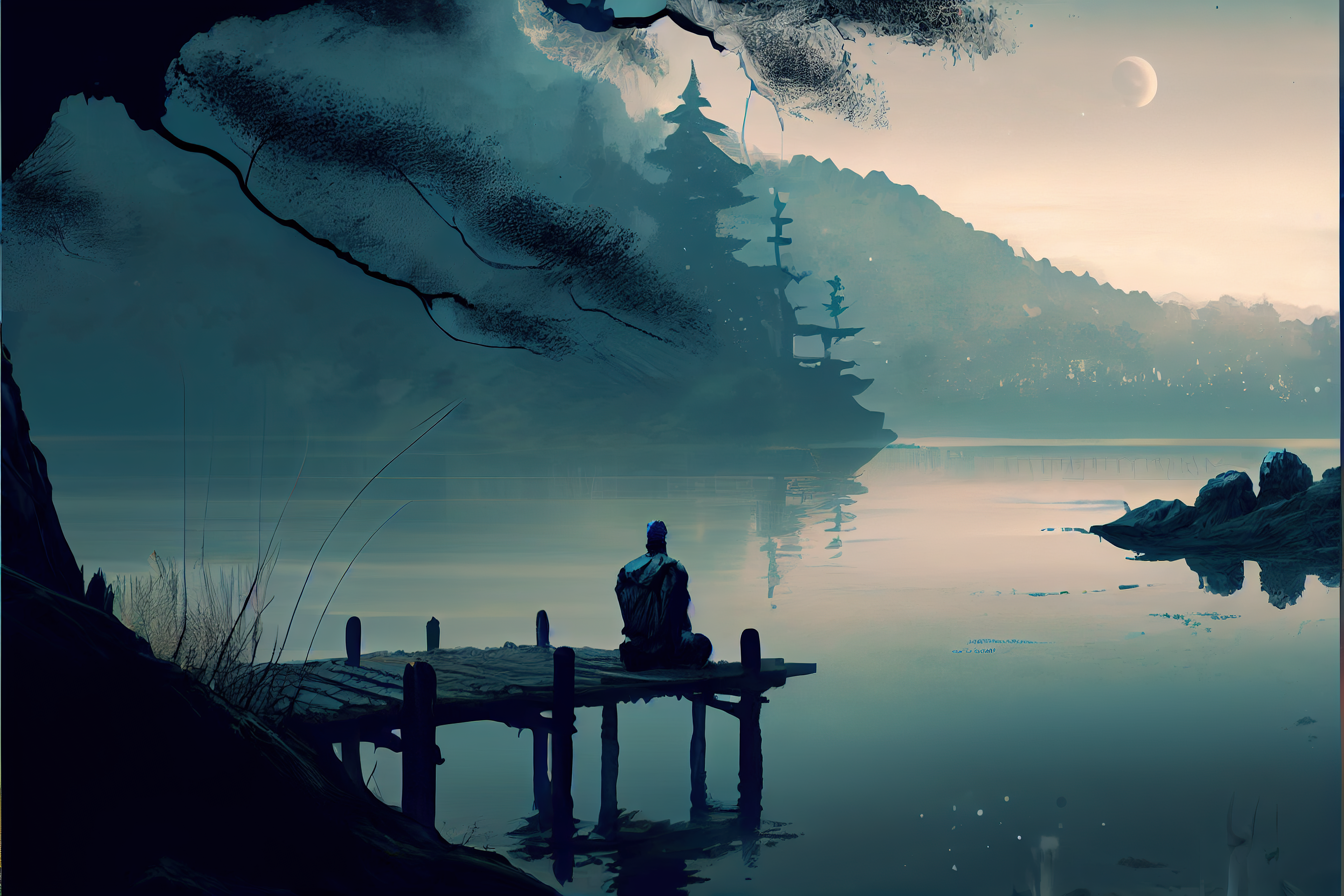 The calmness