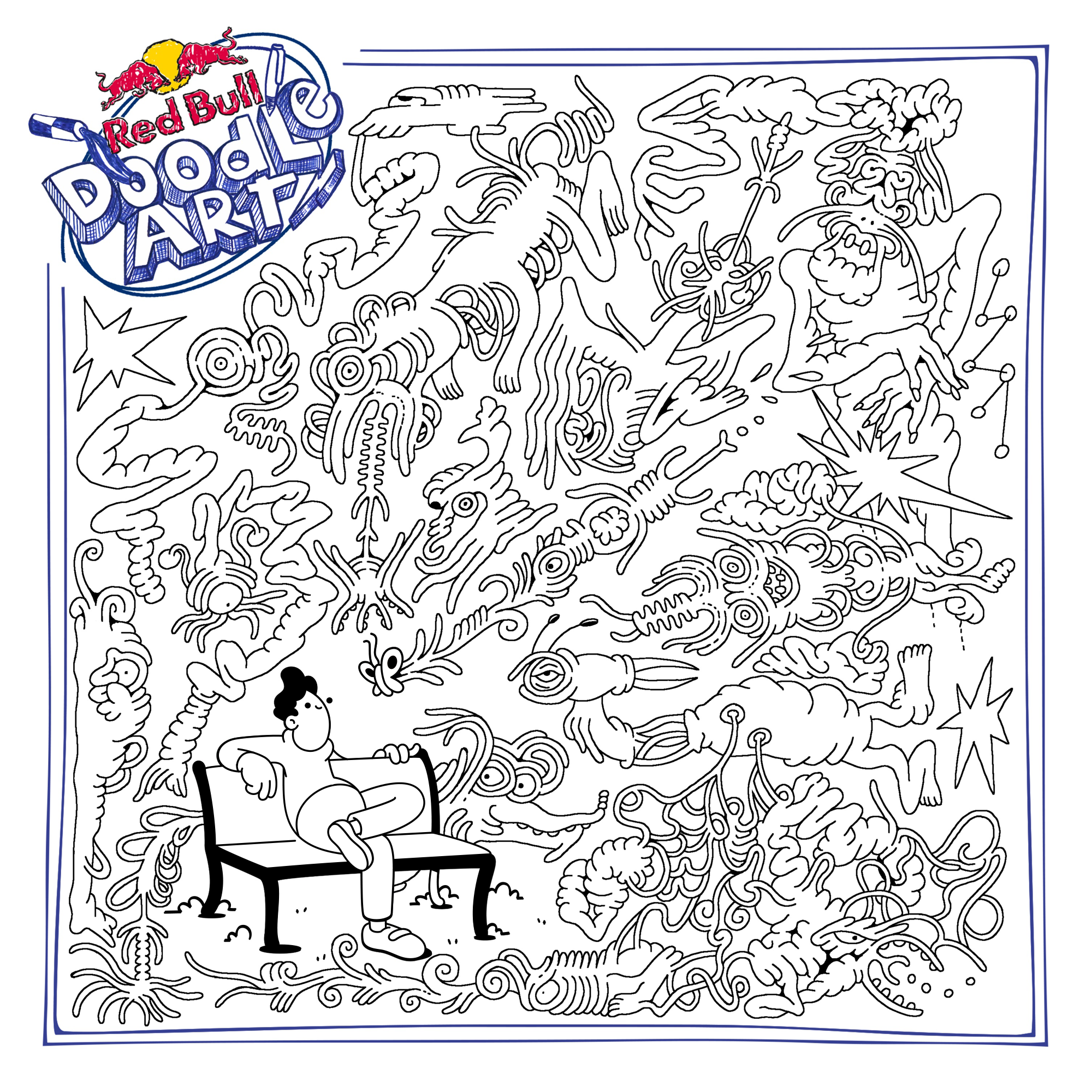 Red Bull Doodle Art Collection mentored by Burnt Toast #9919/12935