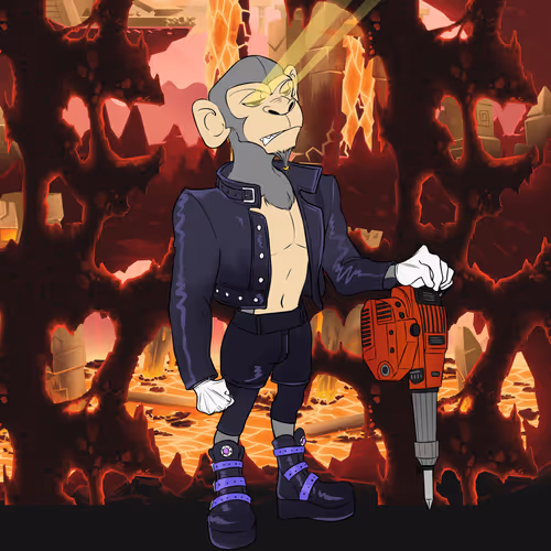 Mining Ape #1498