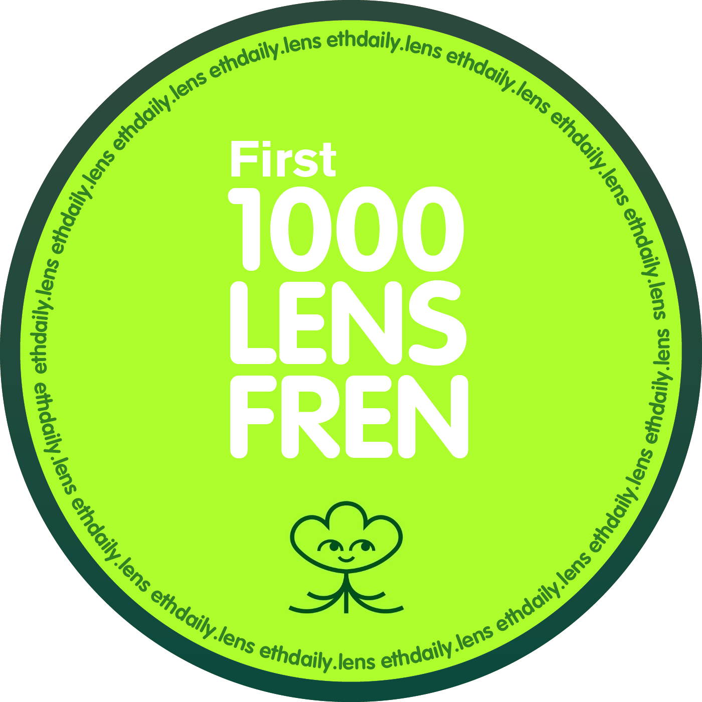 ETH Daily First 1000 Lens Follower 99/1000