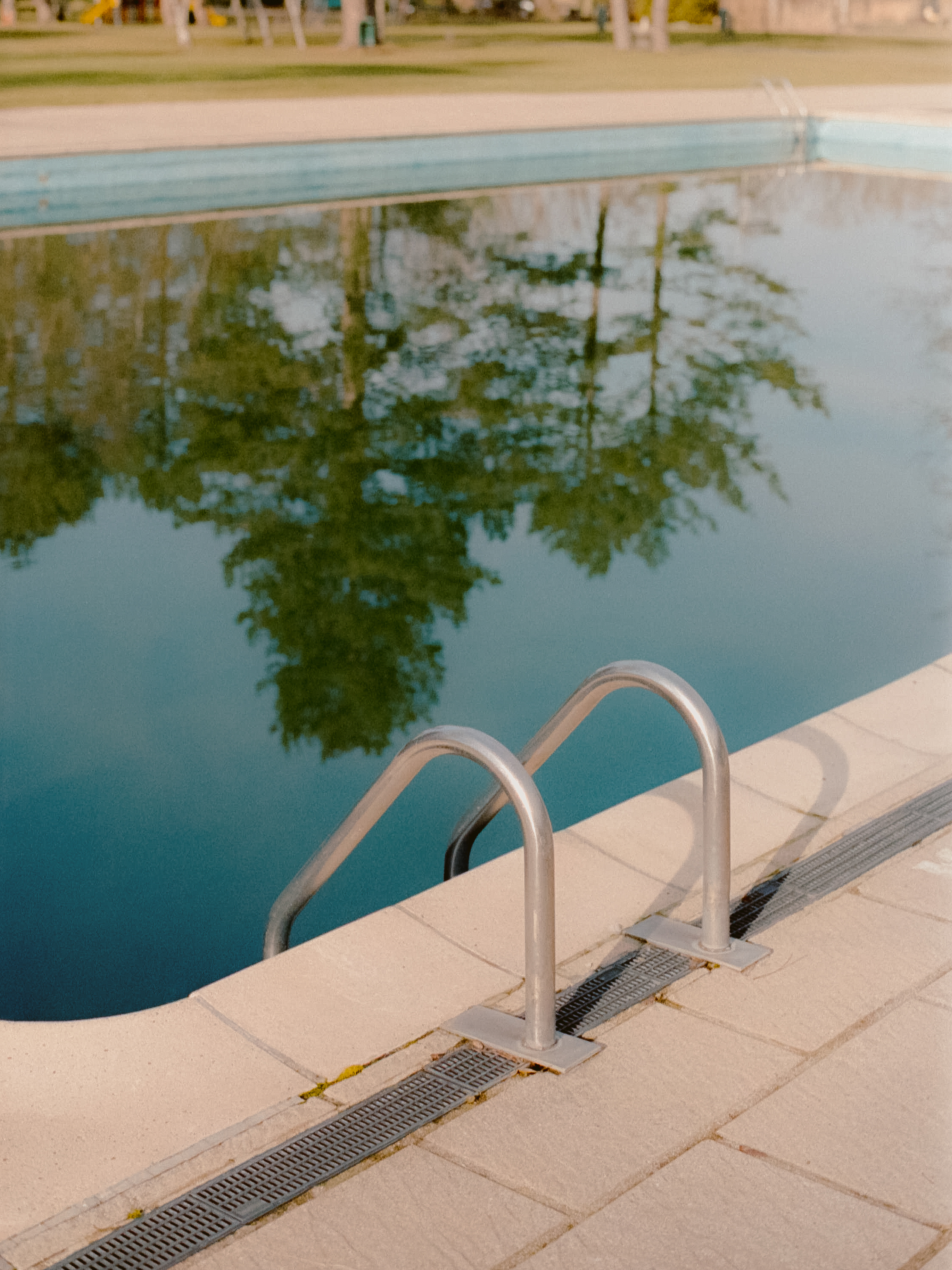 Poolside reflection