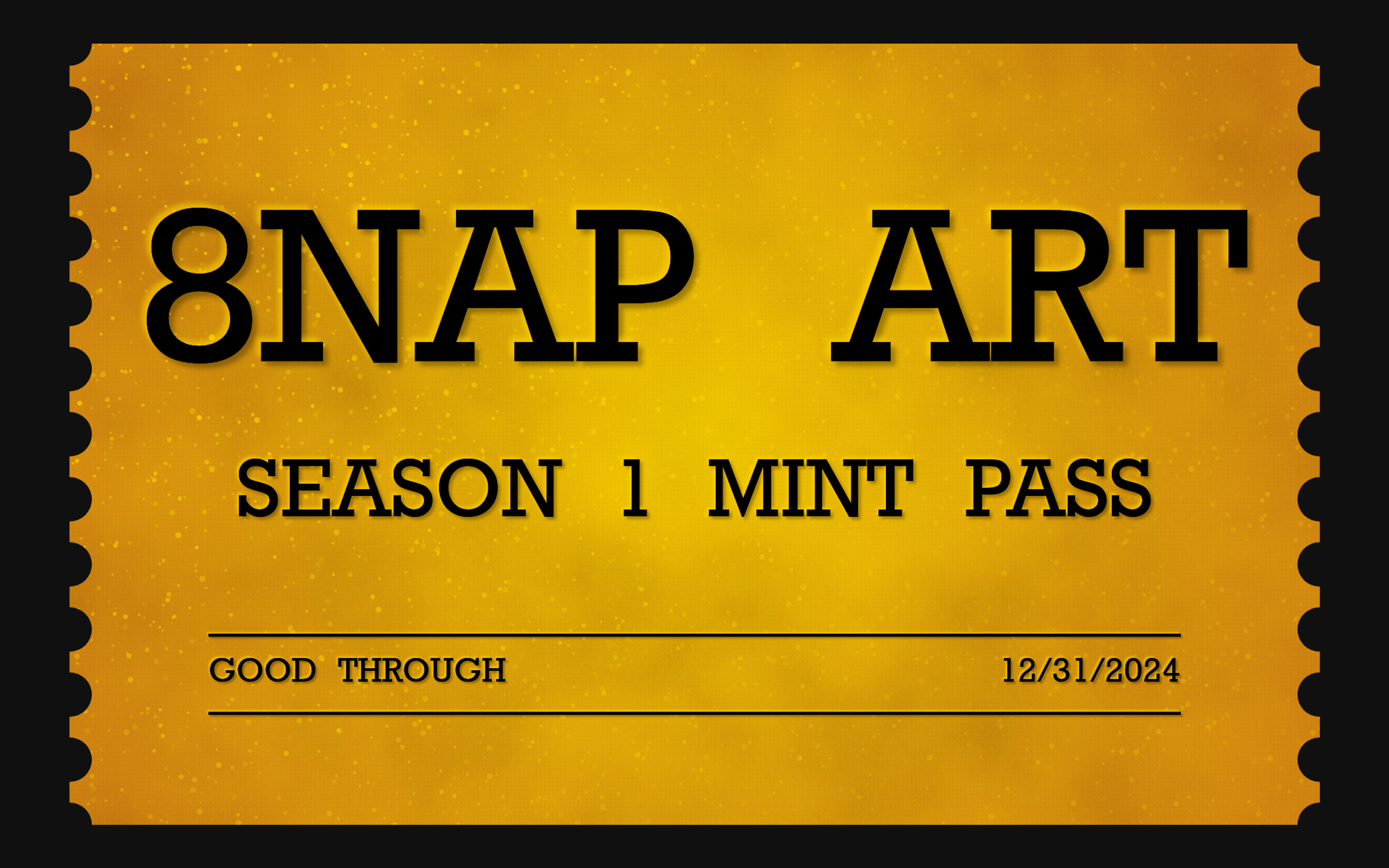 8NAP ART Season One Mint Pass #87
