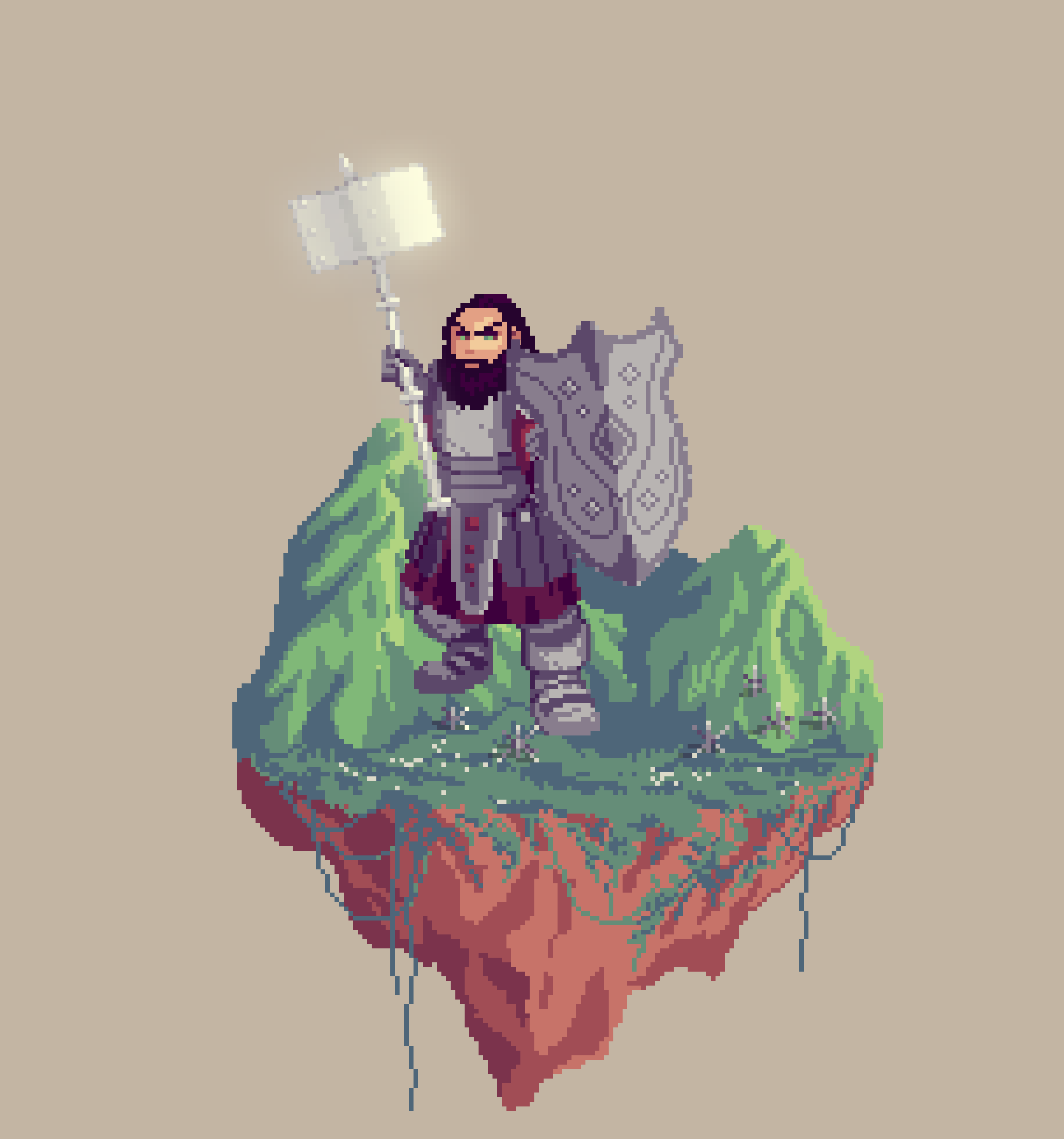 Lead Dwarf Resplendence Cleric from The Mountains + Caltrops