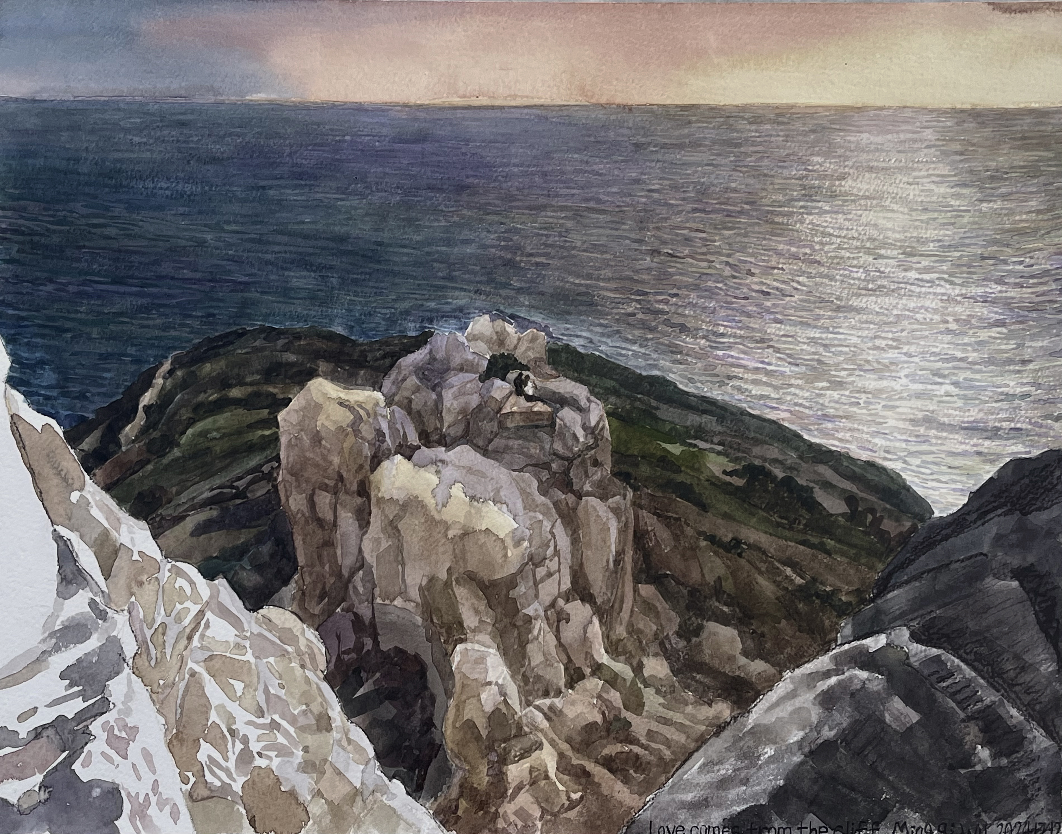 The light visible on the cliff is the gentlest hope in desperation.