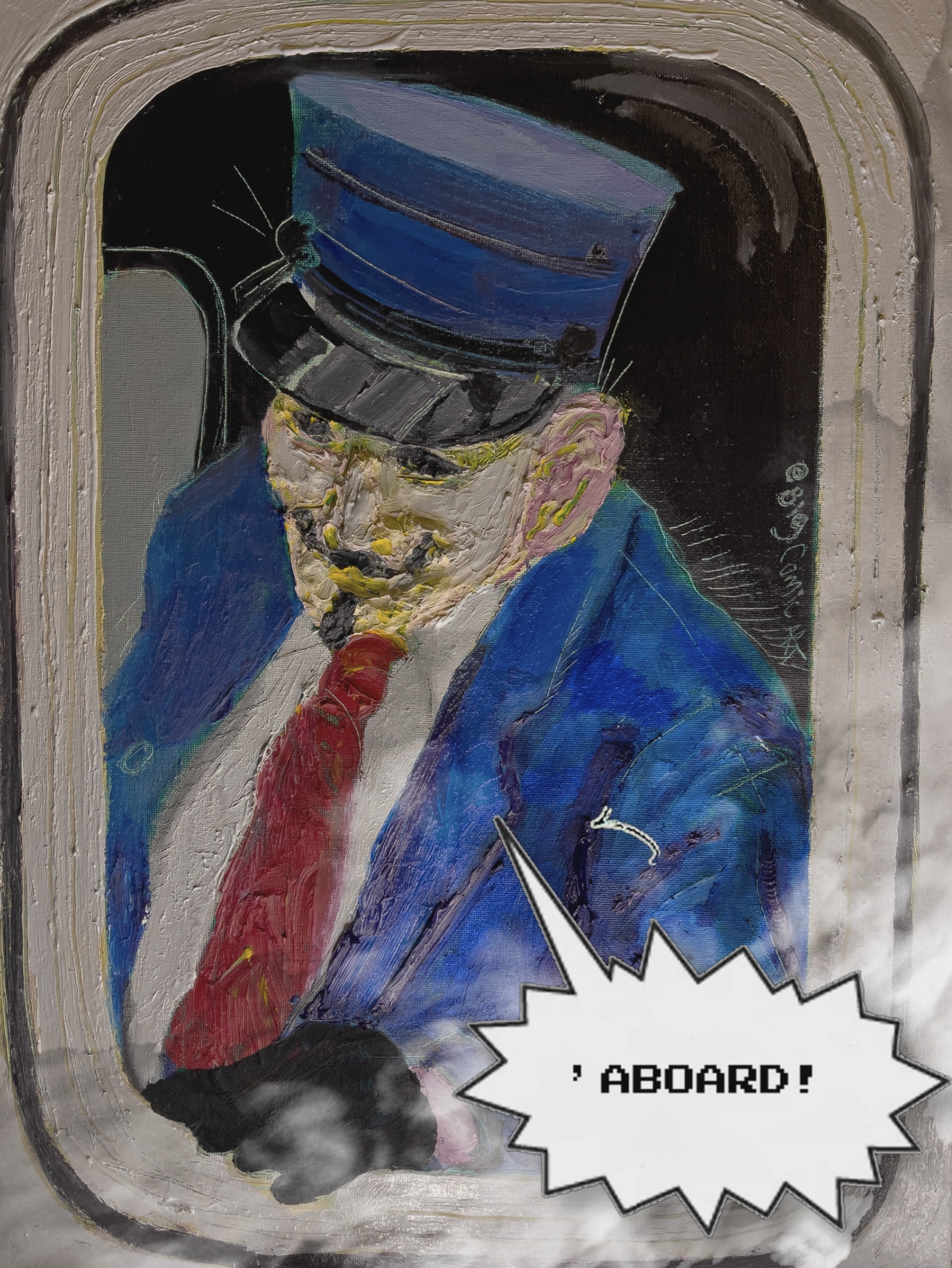 The Conductor 🚂 - High Resolution Digital Art by Big Comic