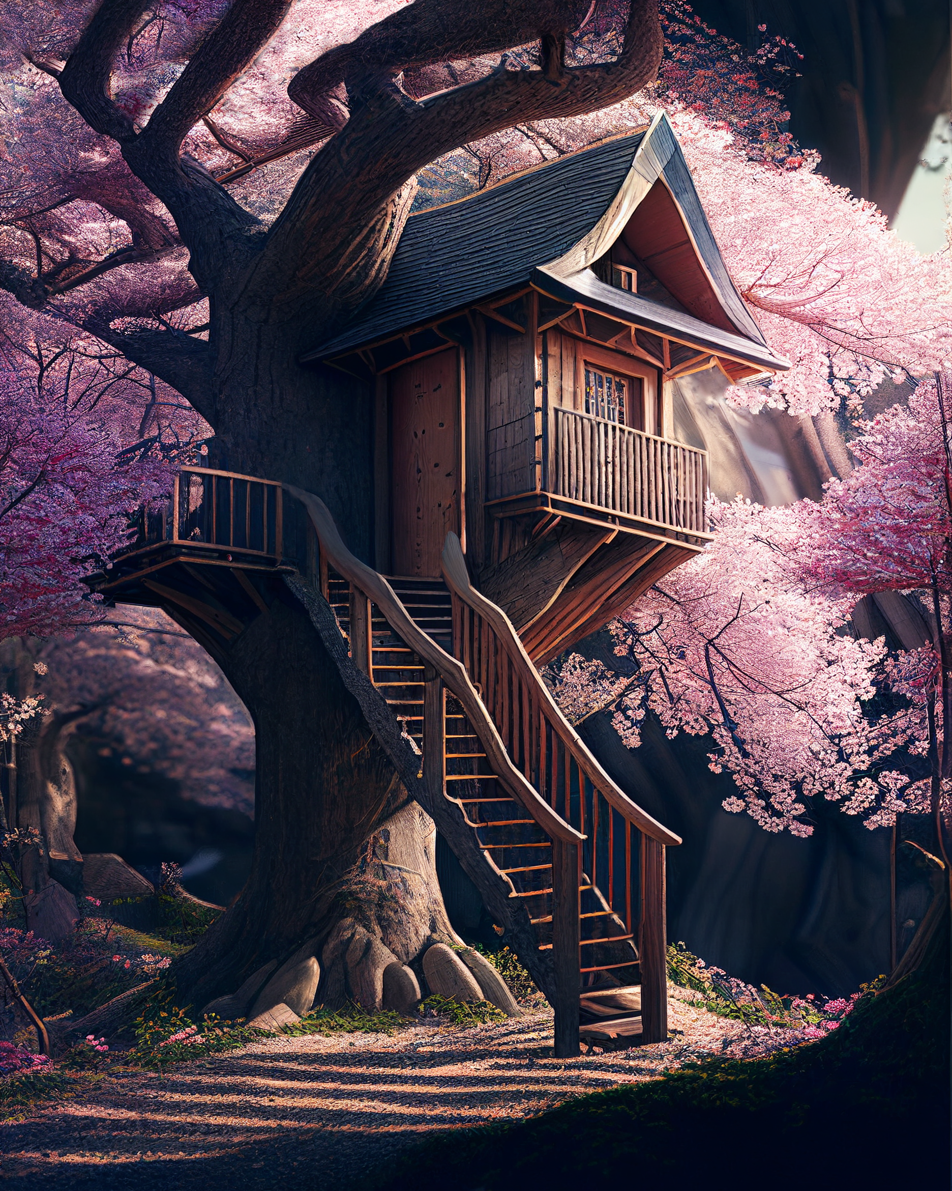 Secret Sakura Treehouse