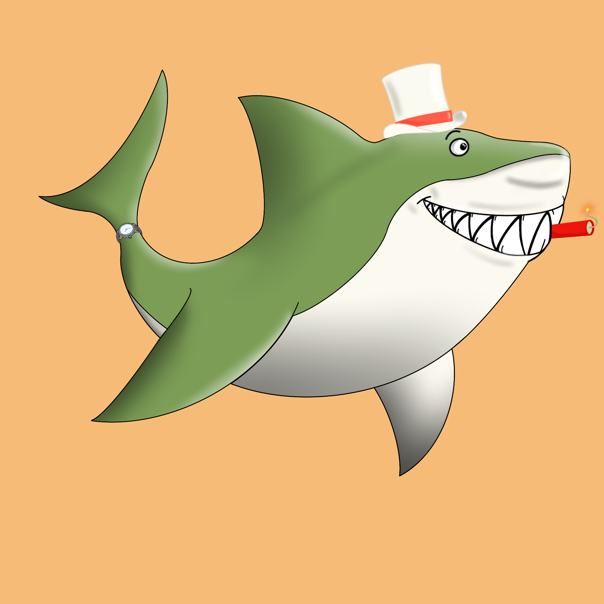 Wavy Shark #1844