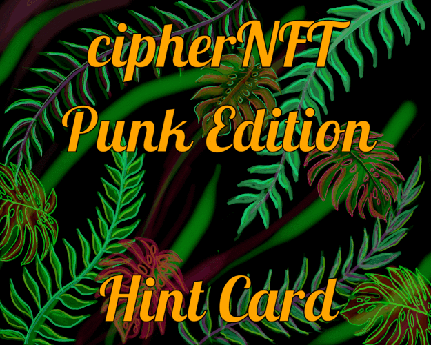 cipherNFT - Punk Edition - Hint Card