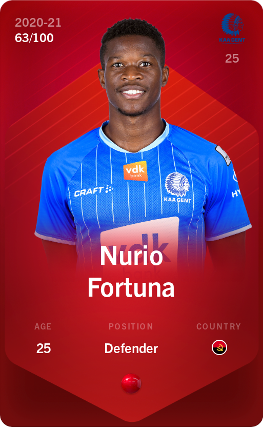 Nurio Fortuna 2020-21 • Rare 63/100